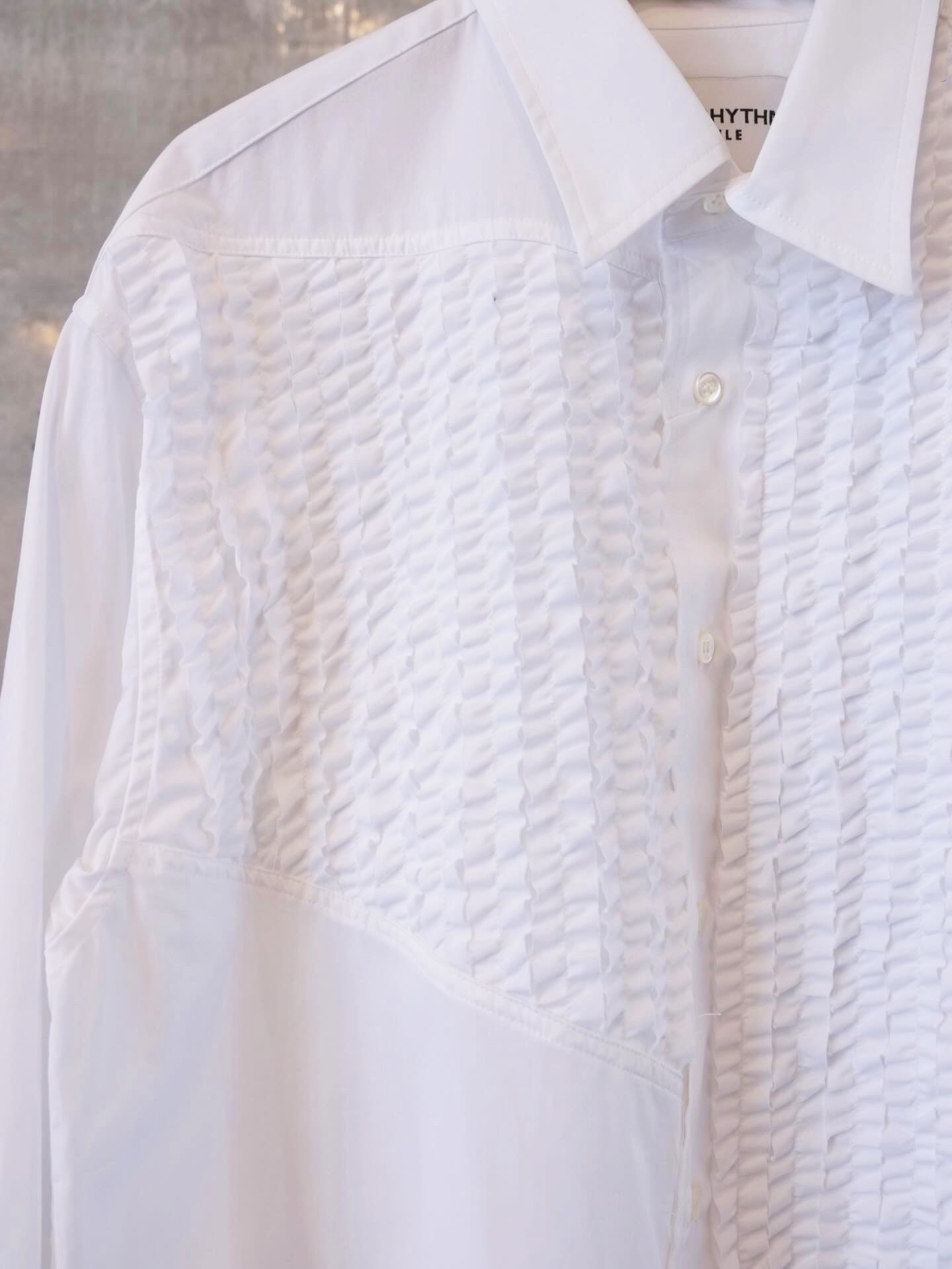 Frilled Patchwork Shirt