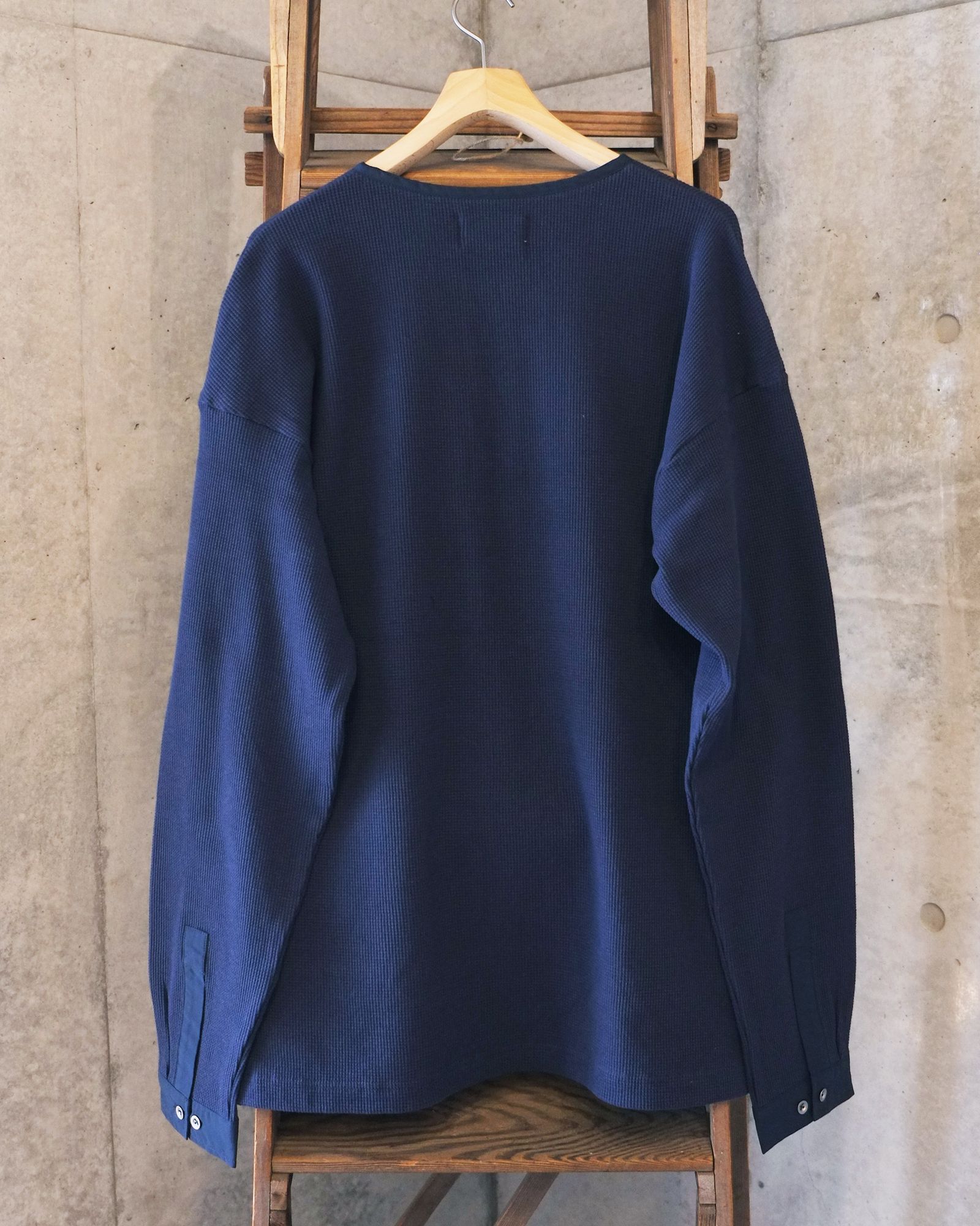 Double Henley L/S Tee / ヘンリー ロングスリーブTシャツ / ネイビー / PD-262-LCS-041