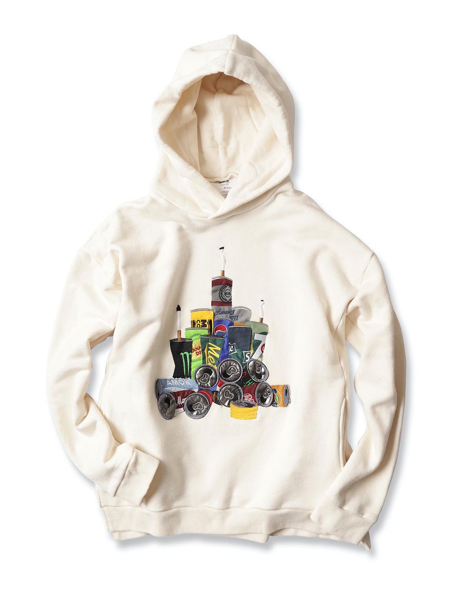 AMOK - 3D Embroidery Hooded Sweatshirts <amok×MAMES×MEDICOM TOY