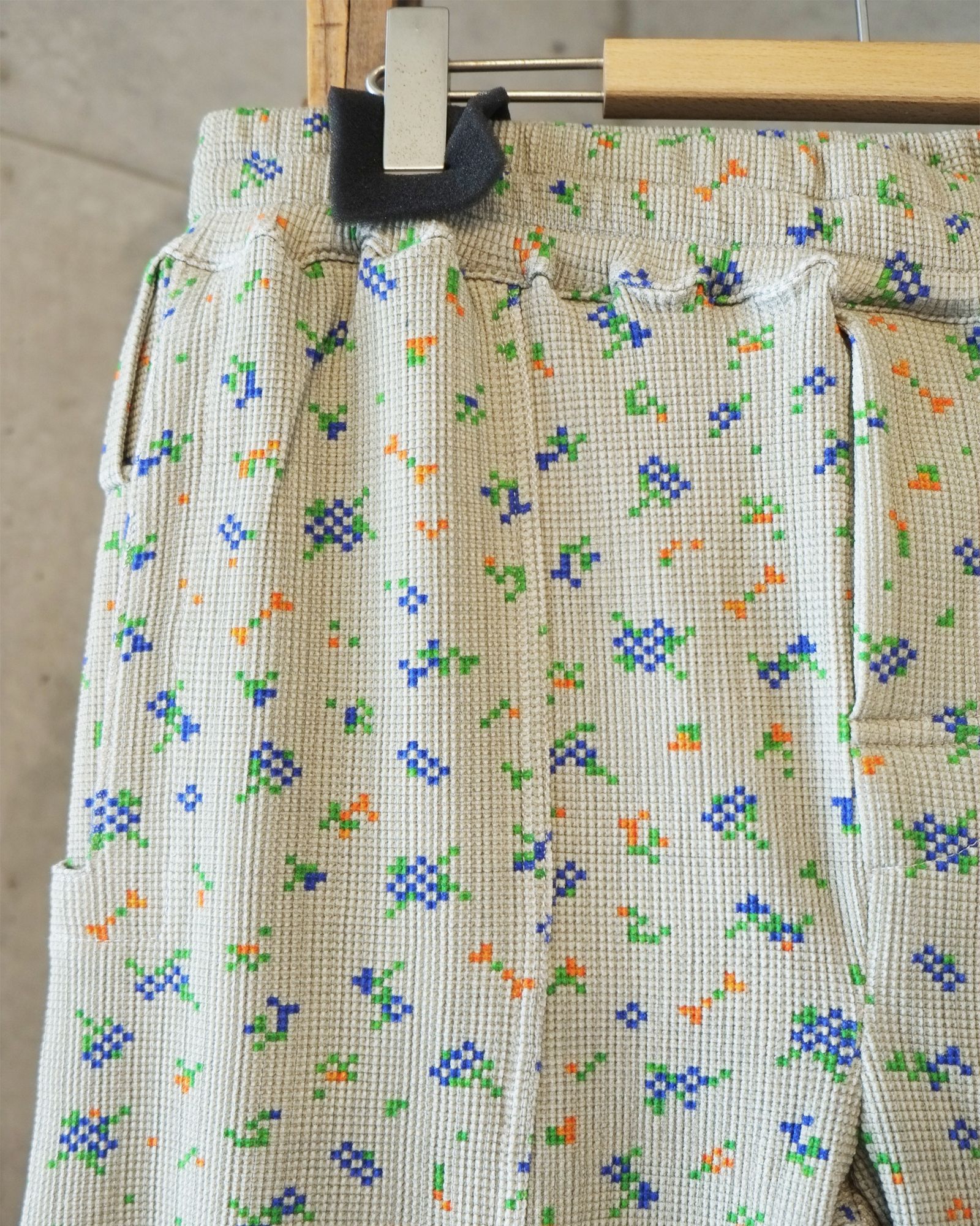 Flowe Waffle Pants / ワッフル パンツ / ベージュ / PD-262-BT-081