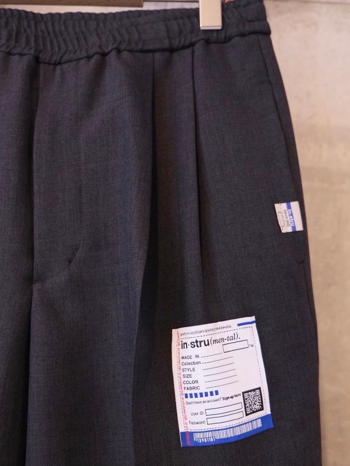 Sharkskin Wool Easy Pants