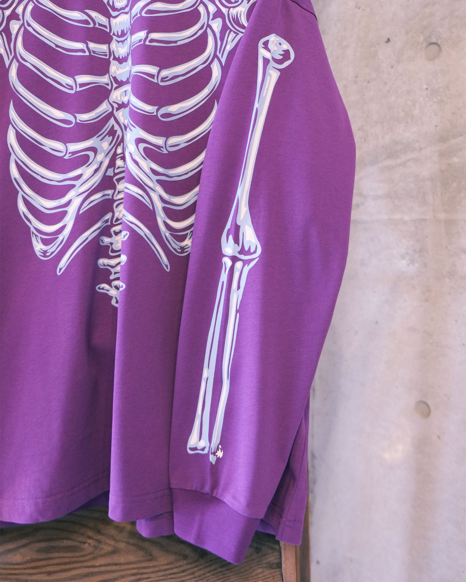 Bone L/S Tee / ボーン ロングスリーブTシャツ / パープル / PD-262-LCS-051