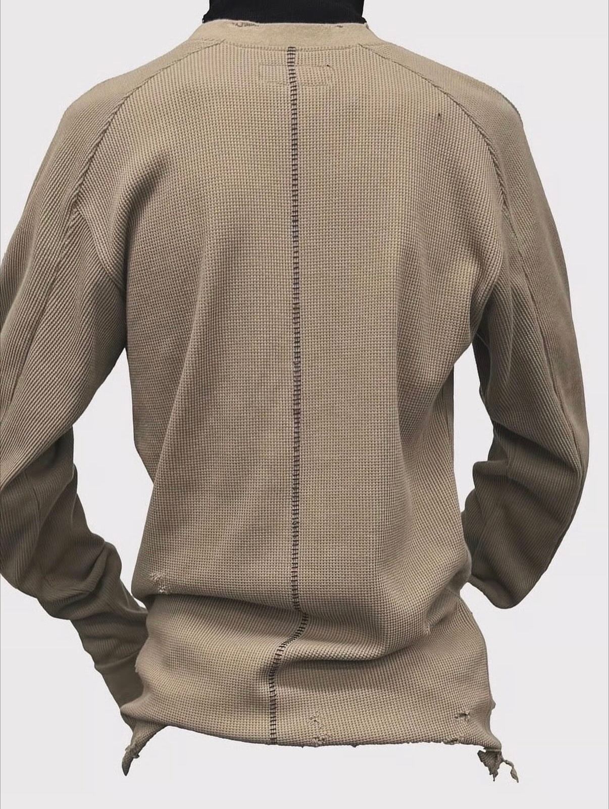 Combat Long Thermal With Damaged(CLASSIC WAFFLE KNIT)