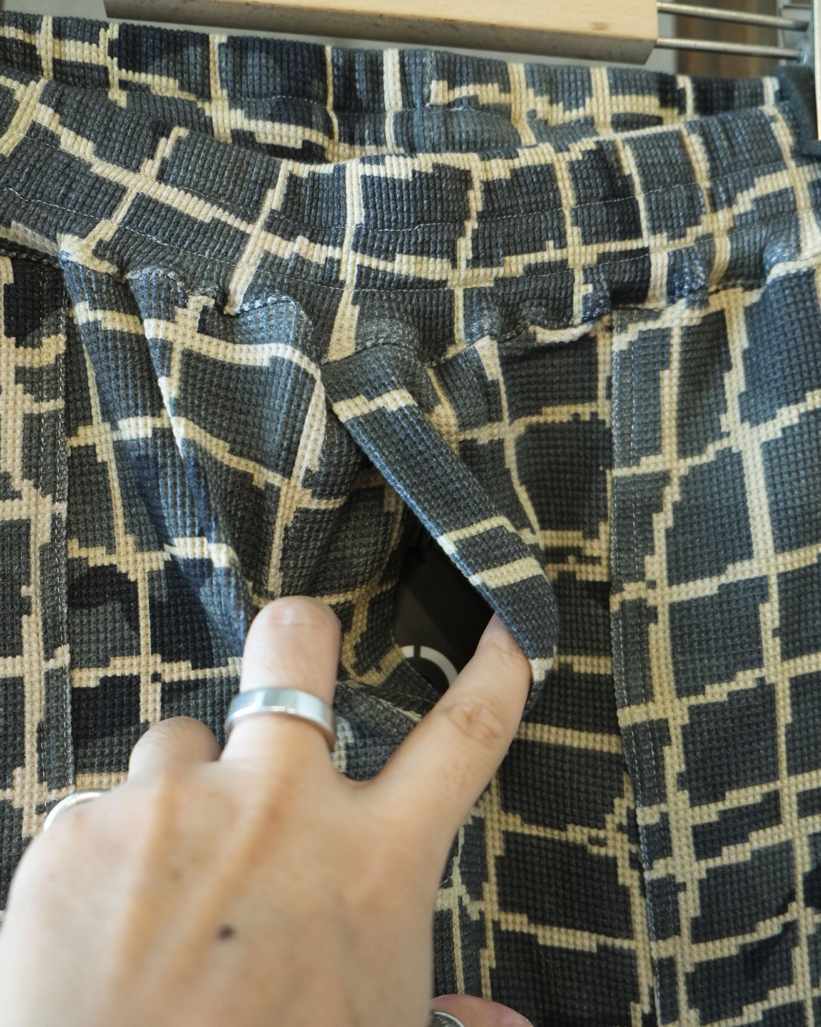 Net Waffle Pants / ワッフル パンツ / ベージュ / PD-262-BT-082