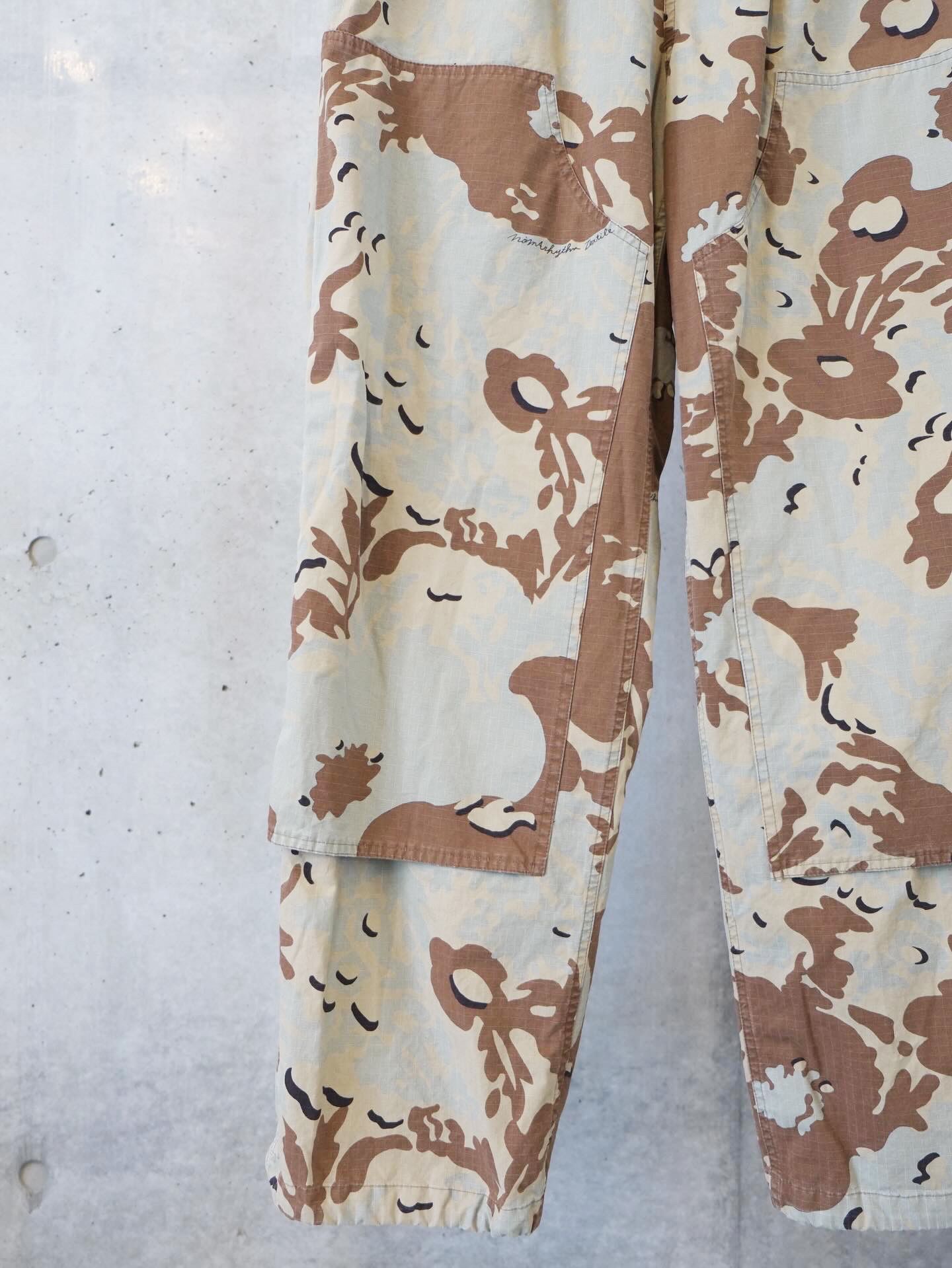 Camo Flower Double Knee Pants