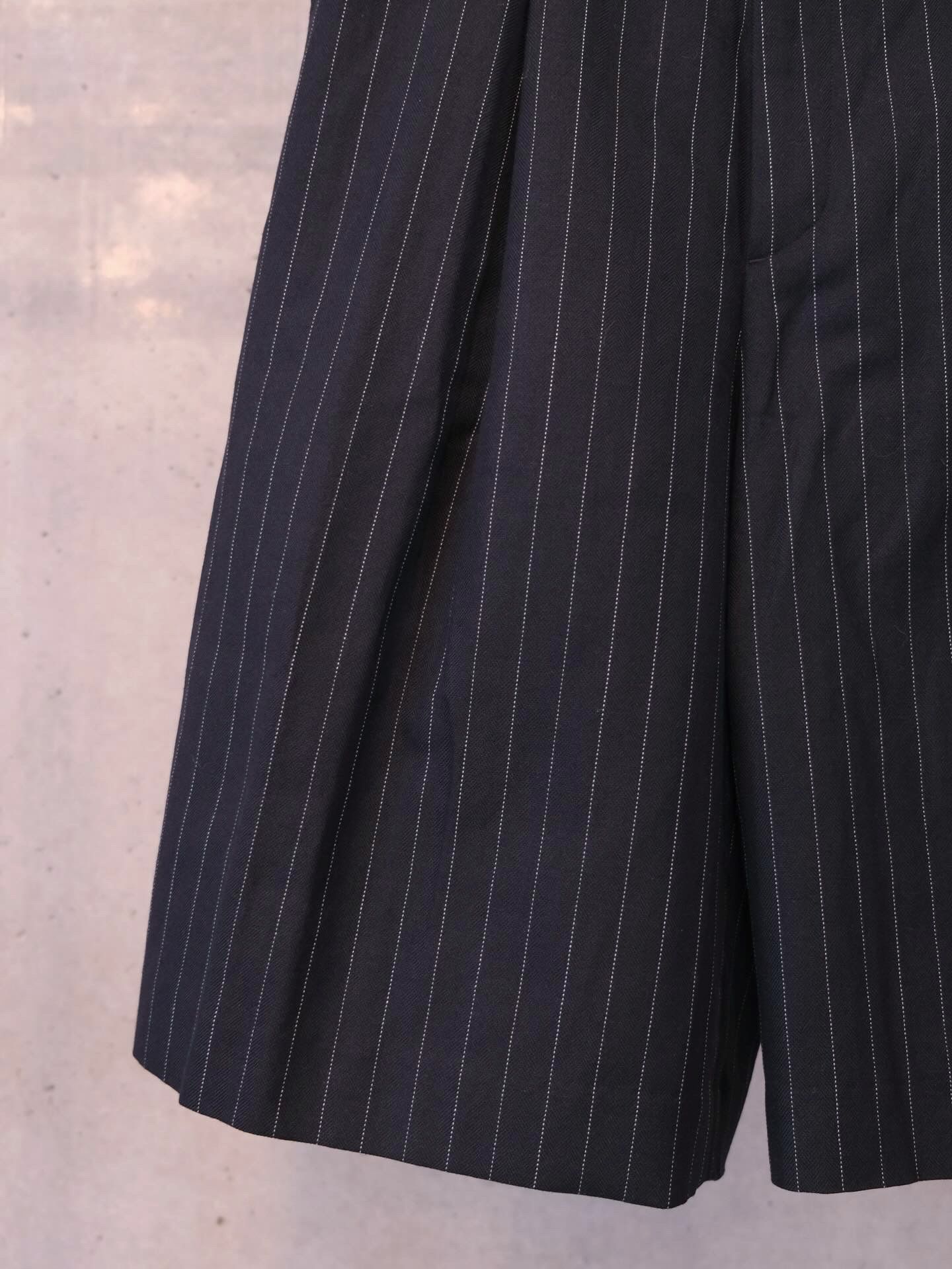 Stripe Wide Harf Trousers