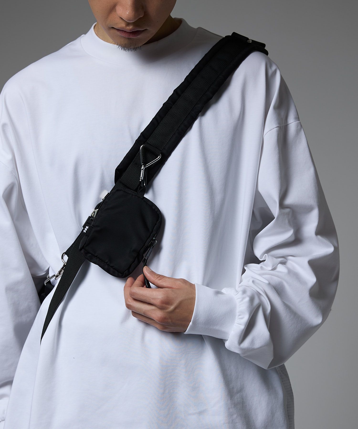 POUCH SHOULDER BAG / ポーチ ショルダーバッグ / ブラック / MTM-BG-0177-23-C