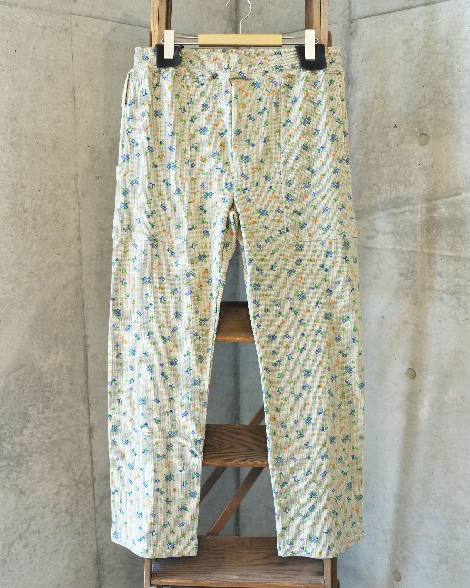 Flowe Waffle Pants / ワッフル パンツ / ベージュ / PD-262-BT-081