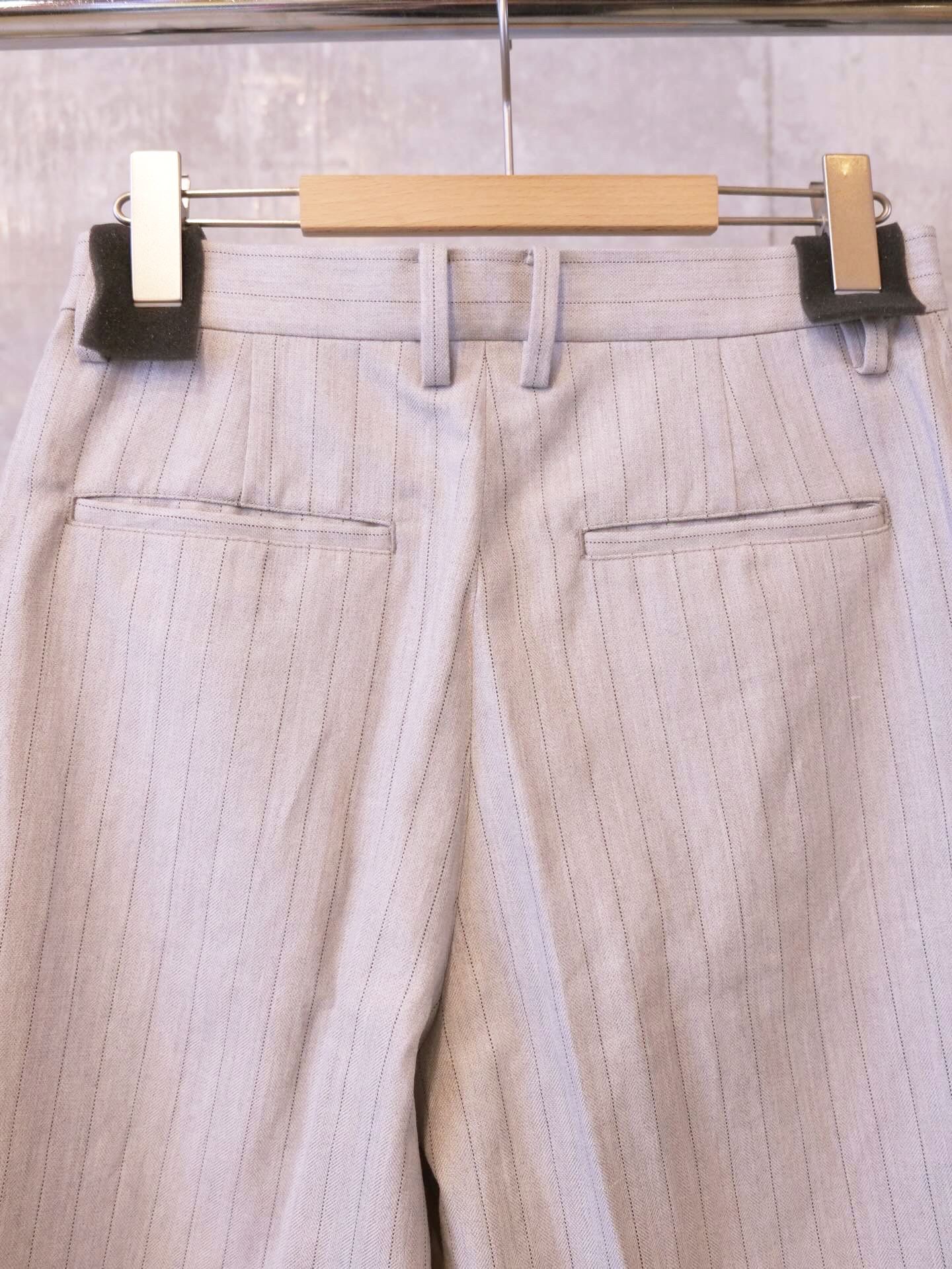 Stripe Wide Harf Trousers