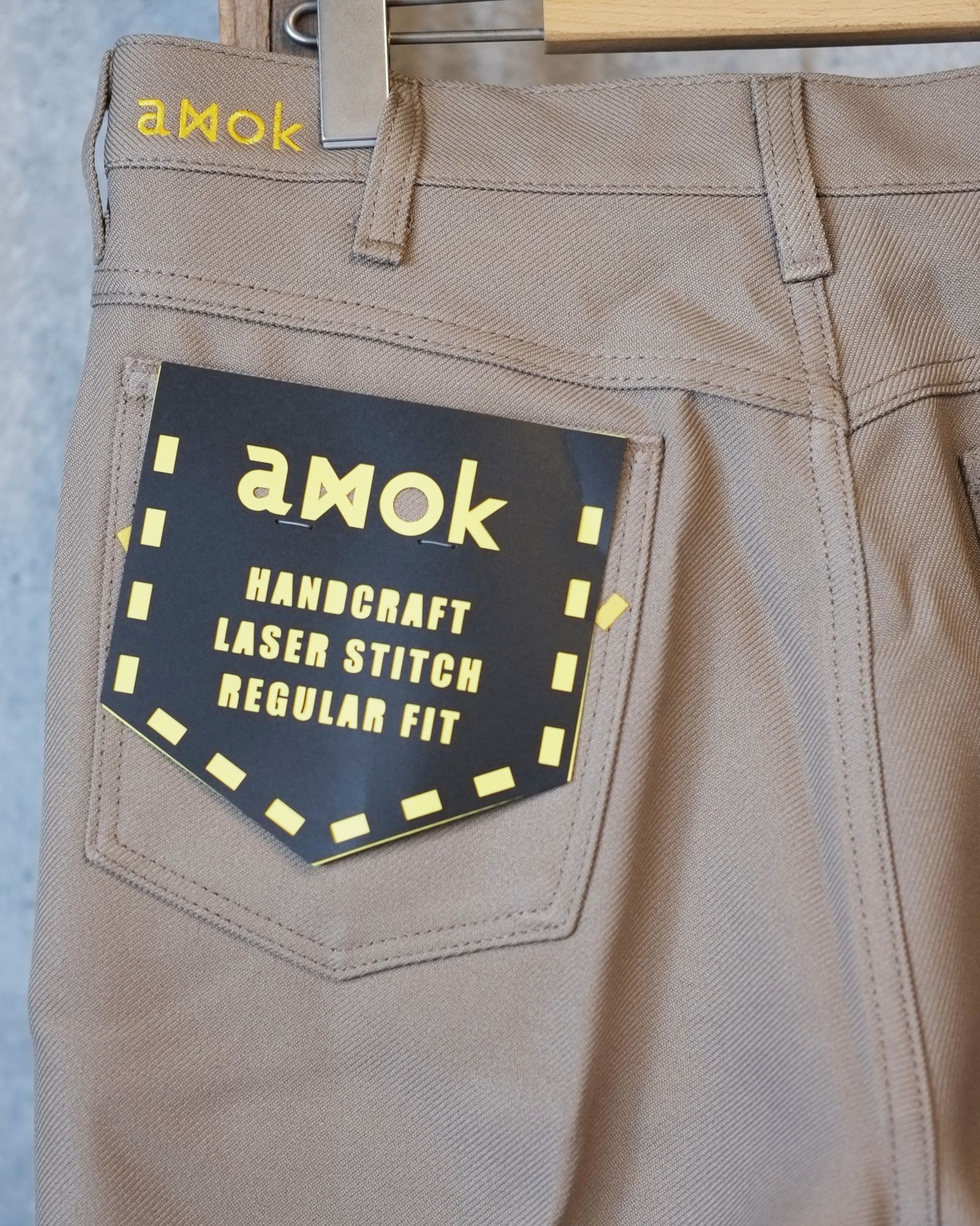 【定番デザイン】Laser Stitch Wrancher Pants / デニム / 細身シルエット / メンズ