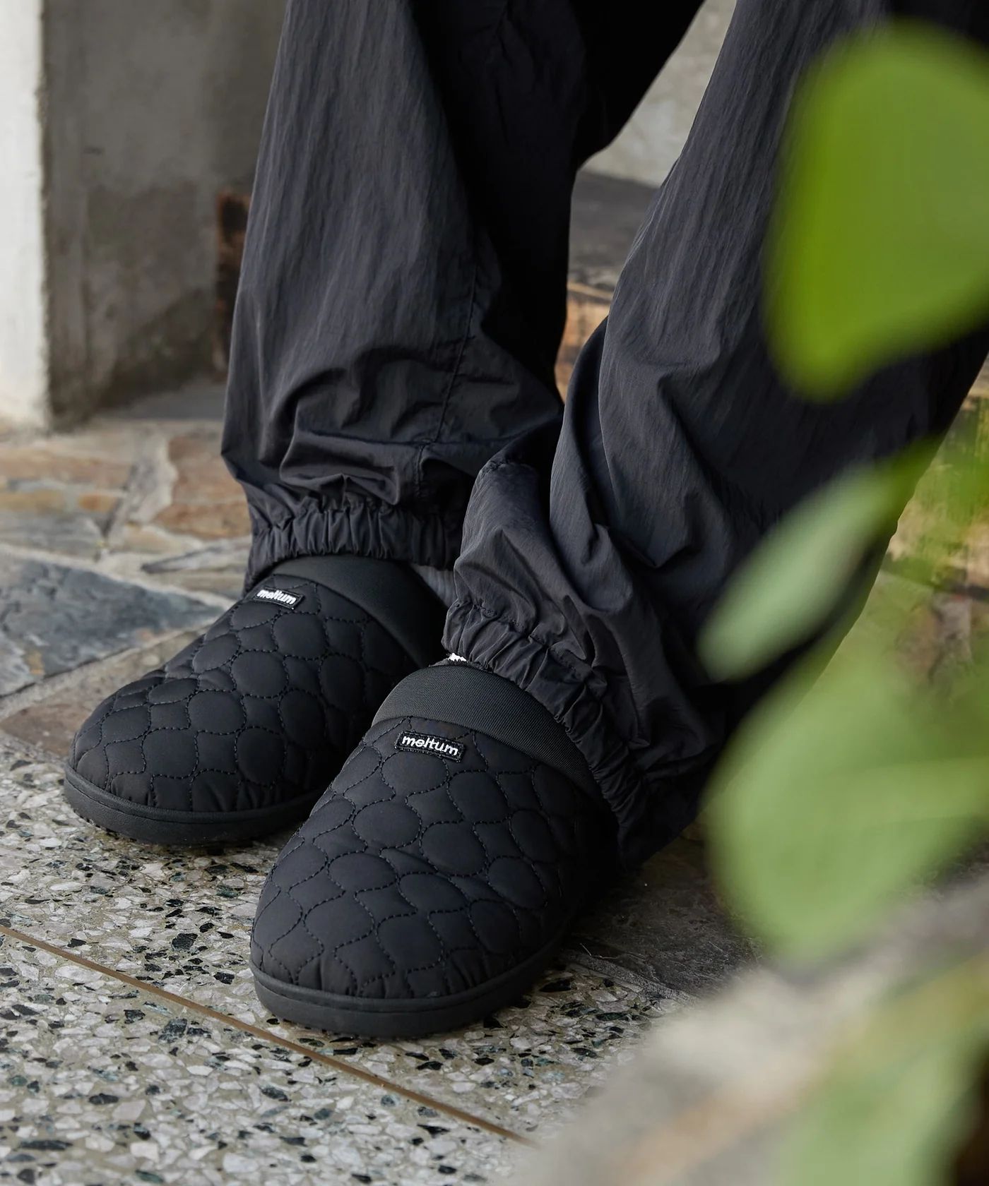 QUILT MOC SHOES / キルティング モックシューズ / ブラック / MTM-SS-0241-24-C