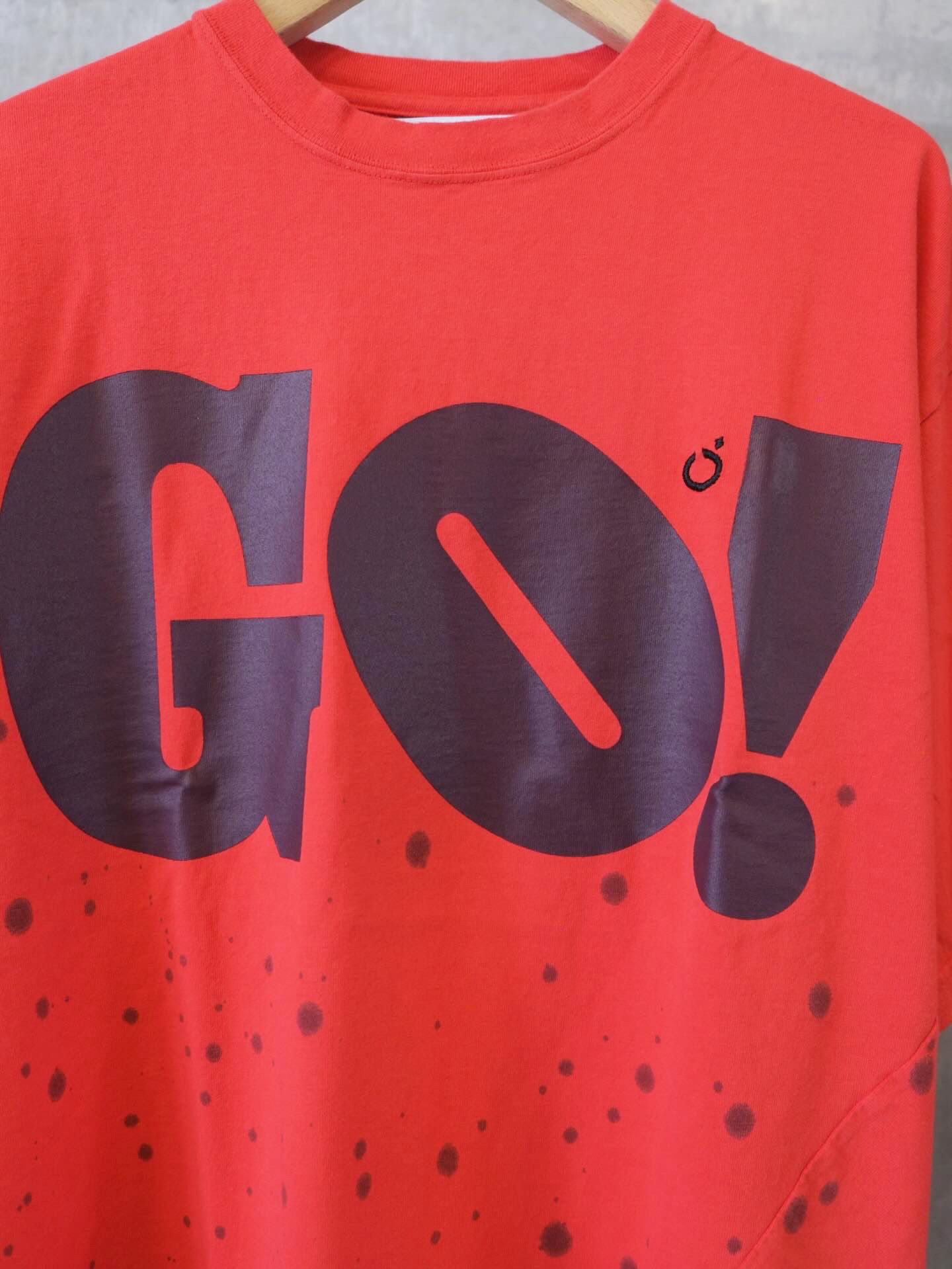 Hand Dye Twist Tee Shirt/ GO!