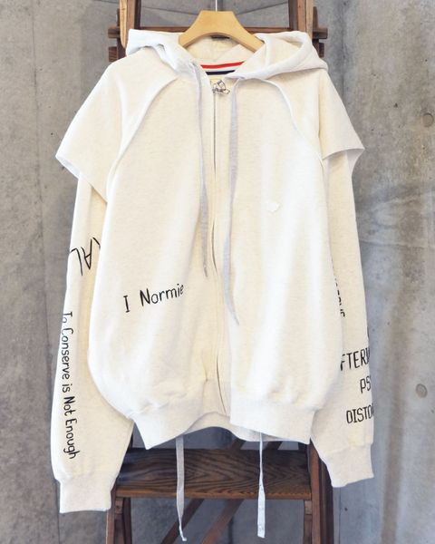 I Normie Zip Hoodie / ジップアップパーカー / ホワイト / SW-SV-NRA-1001