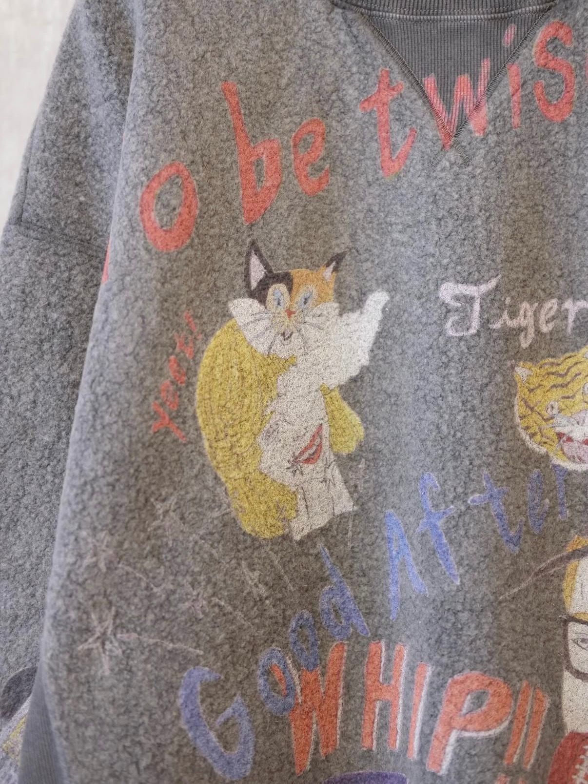 Graffiti Wool Sweat Shirt Ver,Ridawo