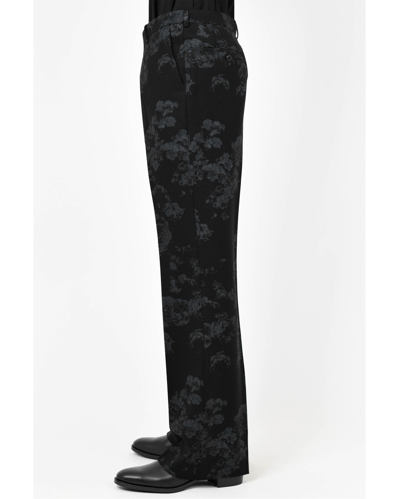 New Rose Mix Slim Flare Slacks