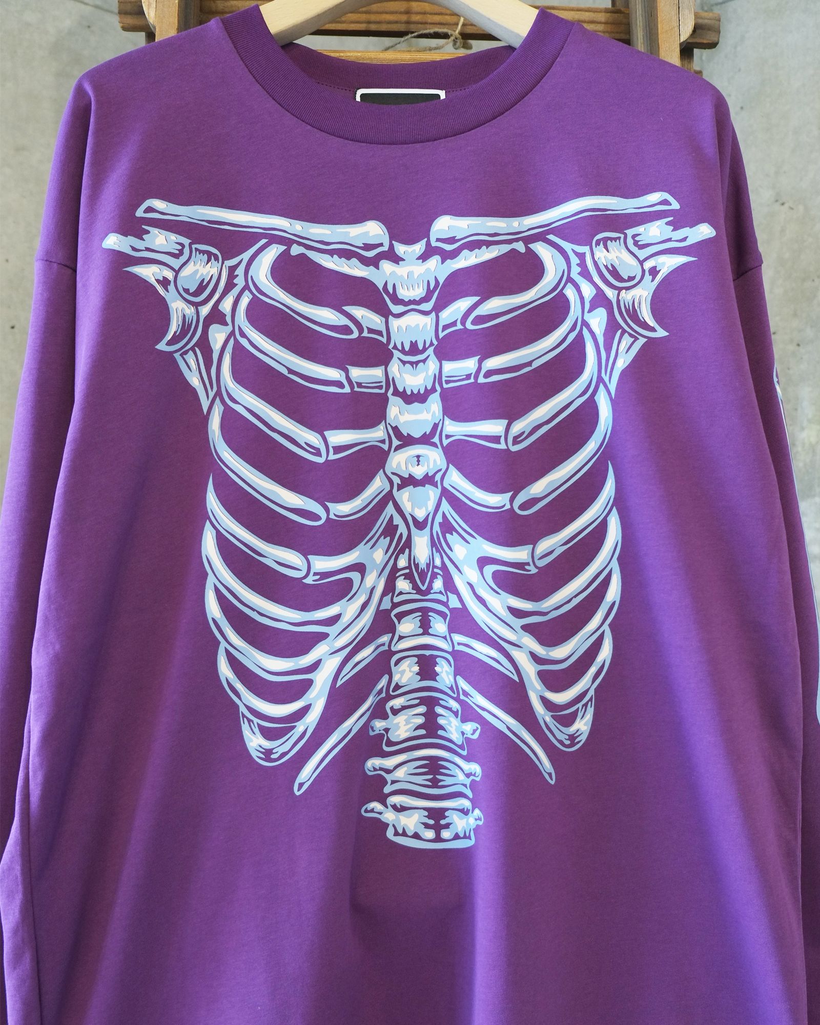 Bone L/S Tee / ボーン ロングスリーブTシャツ / パープル / PD-262-LCS-051