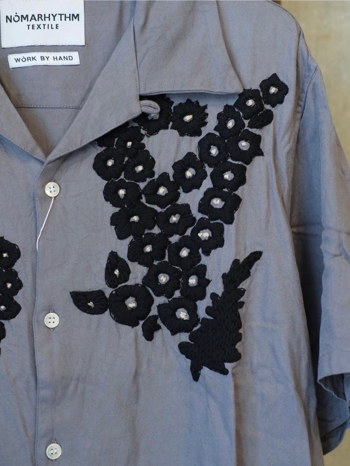 Flower Hand Embroidery Shirt