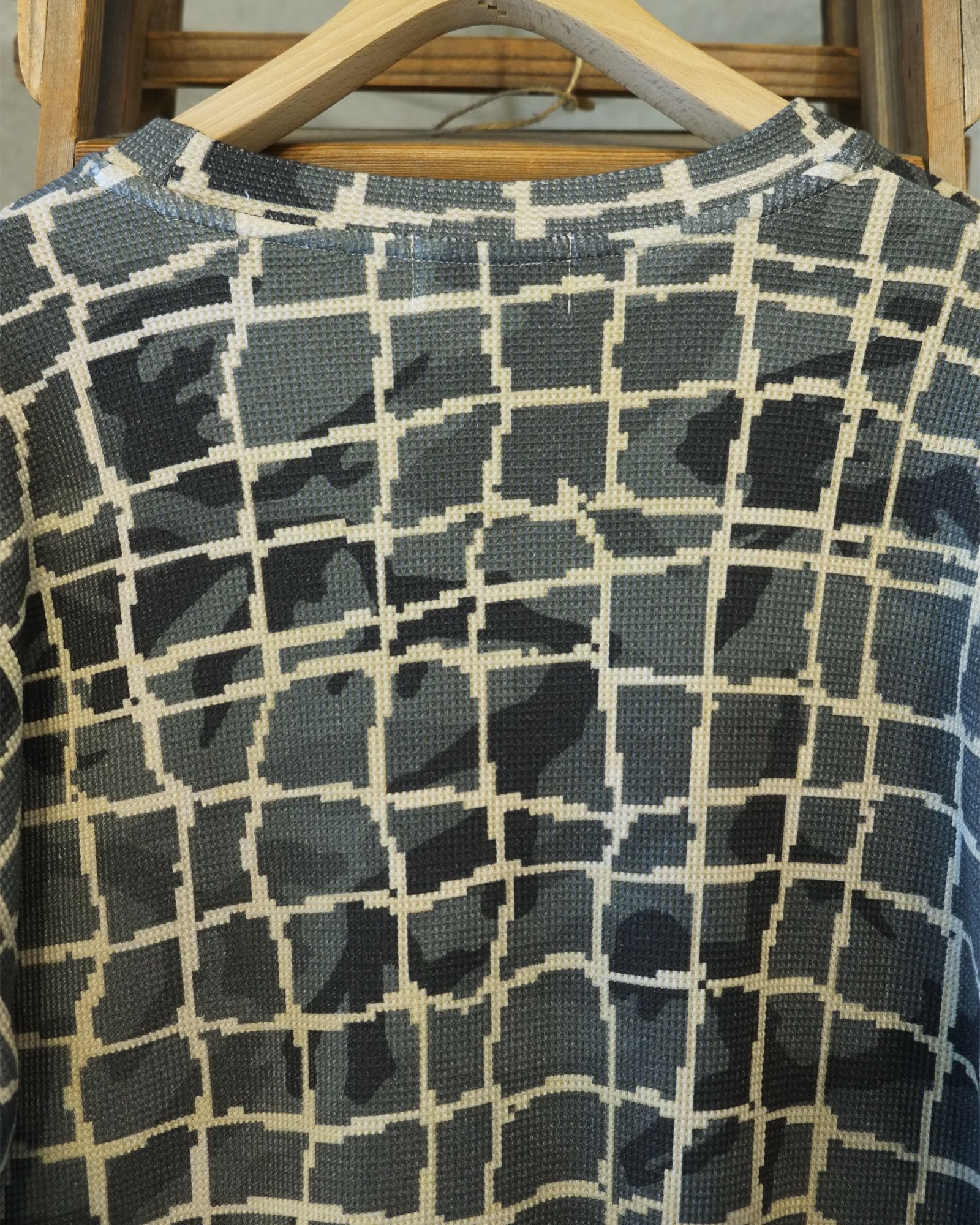 Net L/S Waffle Thermal / ワッフル ロングスリーブTシャツ / ベージュ / PD-262-LCS-022