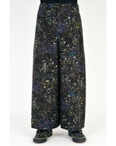 2Tuck Cropped Wide Slacks