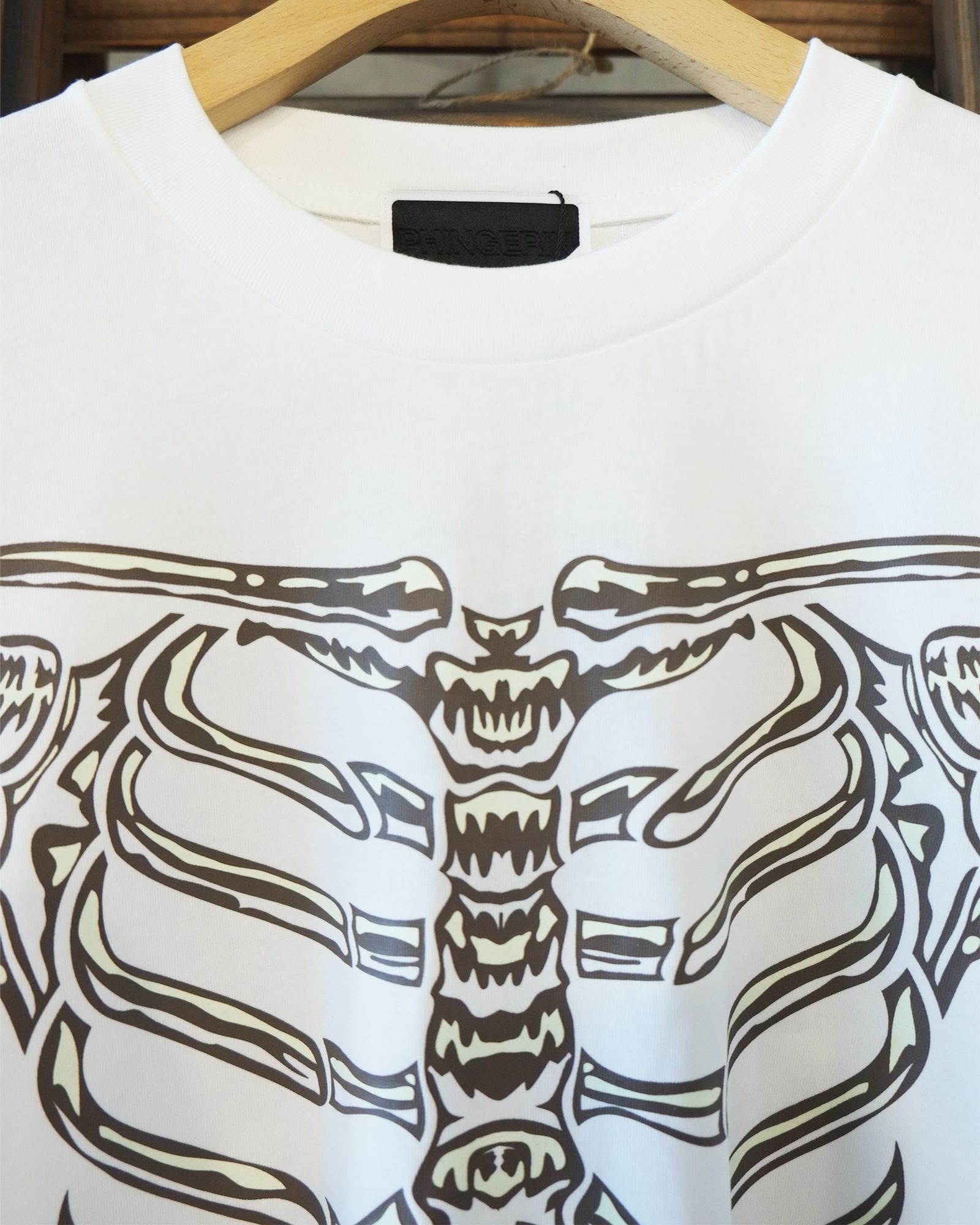 Bone L/S Tee / ボーン ロングスリーブTシャツ / ホワイト / PD-262-LCS-051