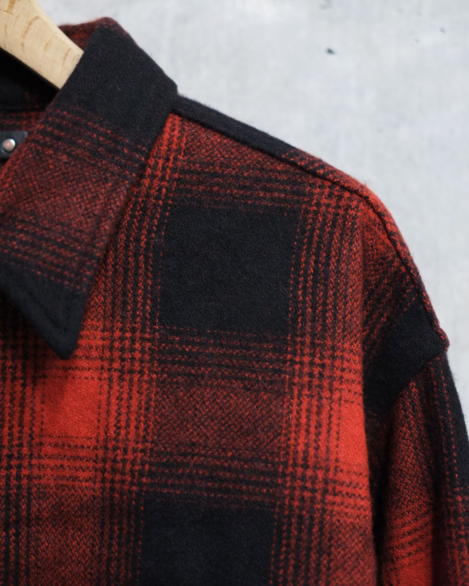 Ombre Check Flannel RF Western SH