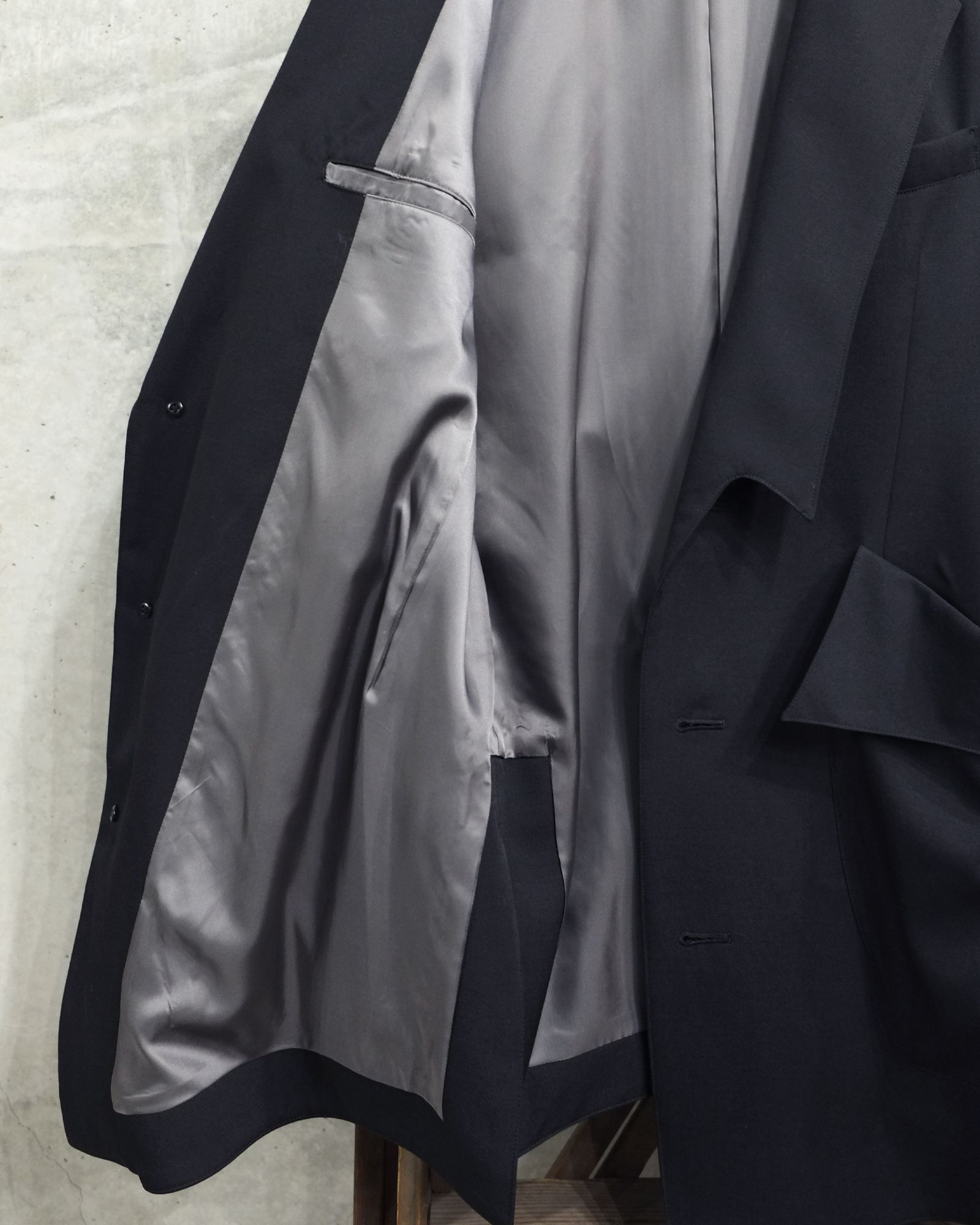 sulvam - Gabardine Semilong Jacket | fakejam