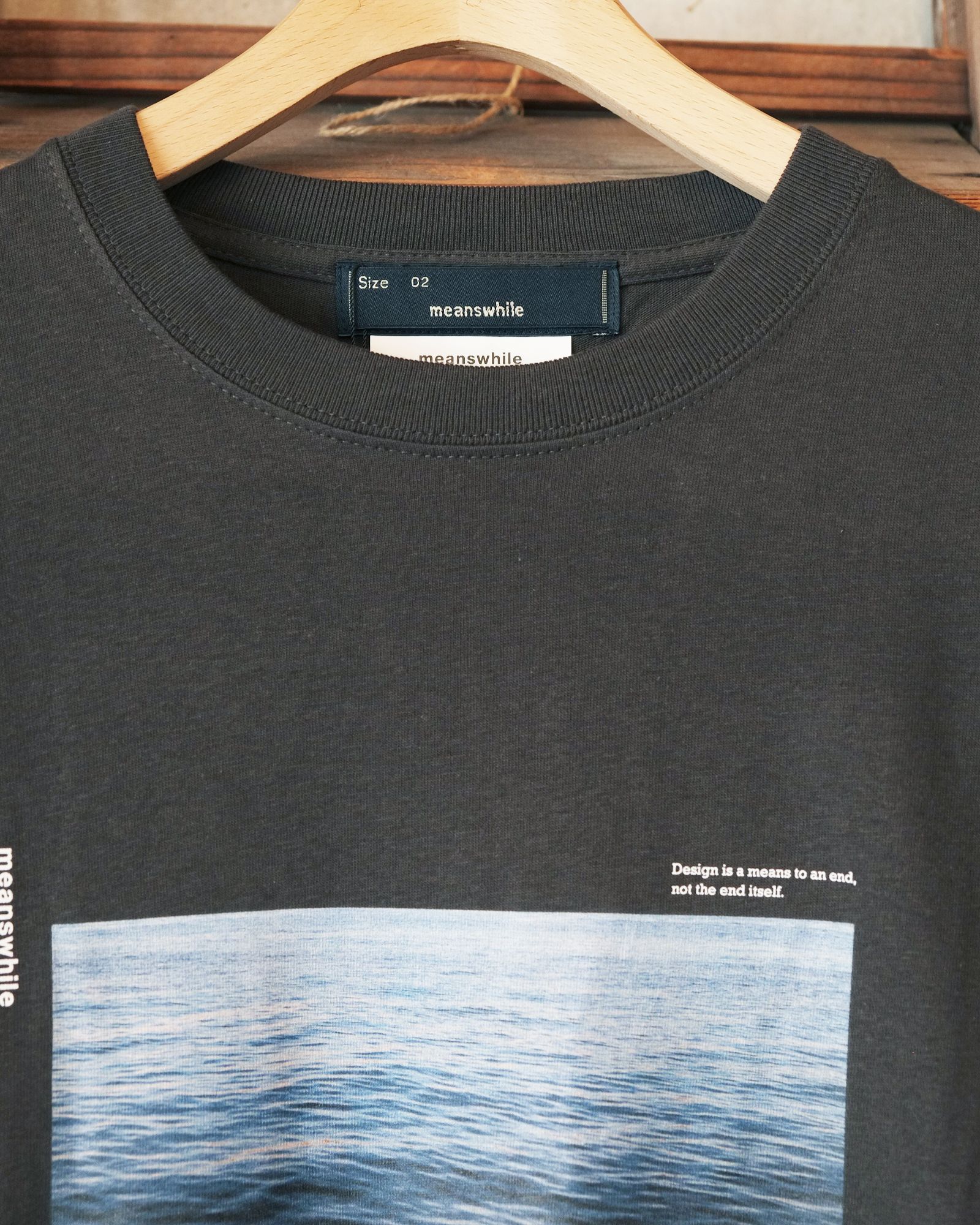 Abstract Photograph L/S Tee / ロングスリーブ Tシャツ / チャコール / MW-CT26102