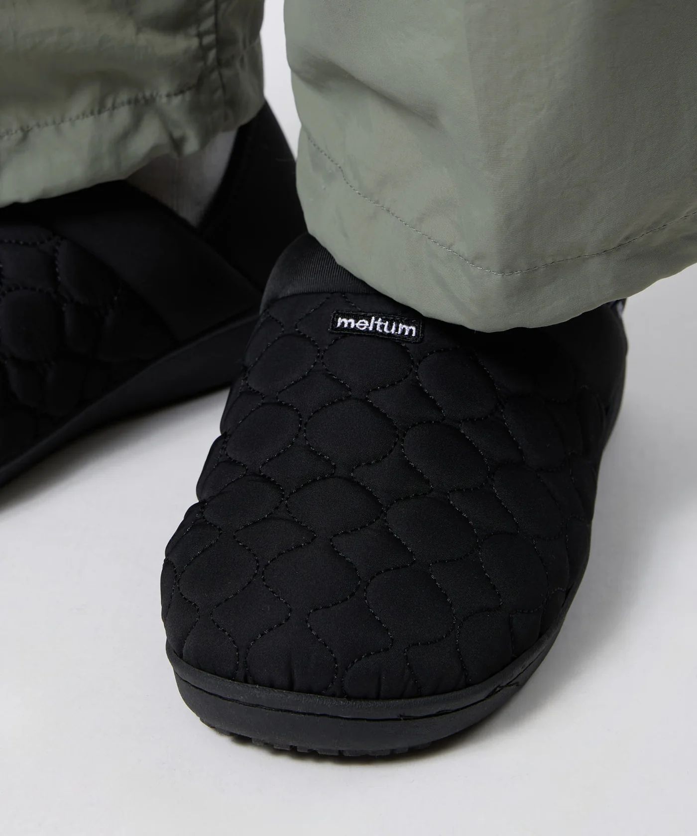 QUILT MOC SHOES / キルティング モックシューズ / ブラック / MTM-SS-0241-24-C