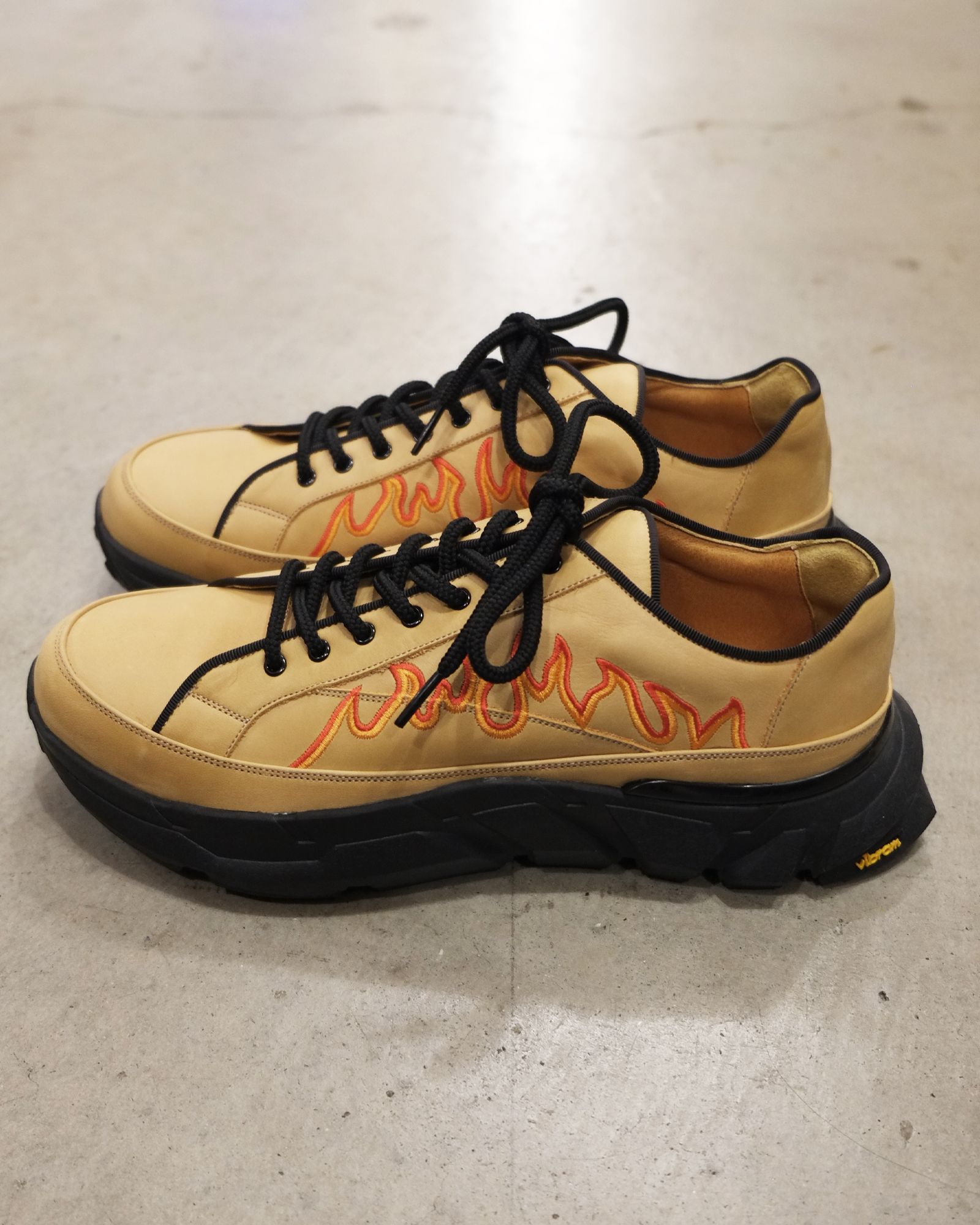 Flame Embroidery Shoes