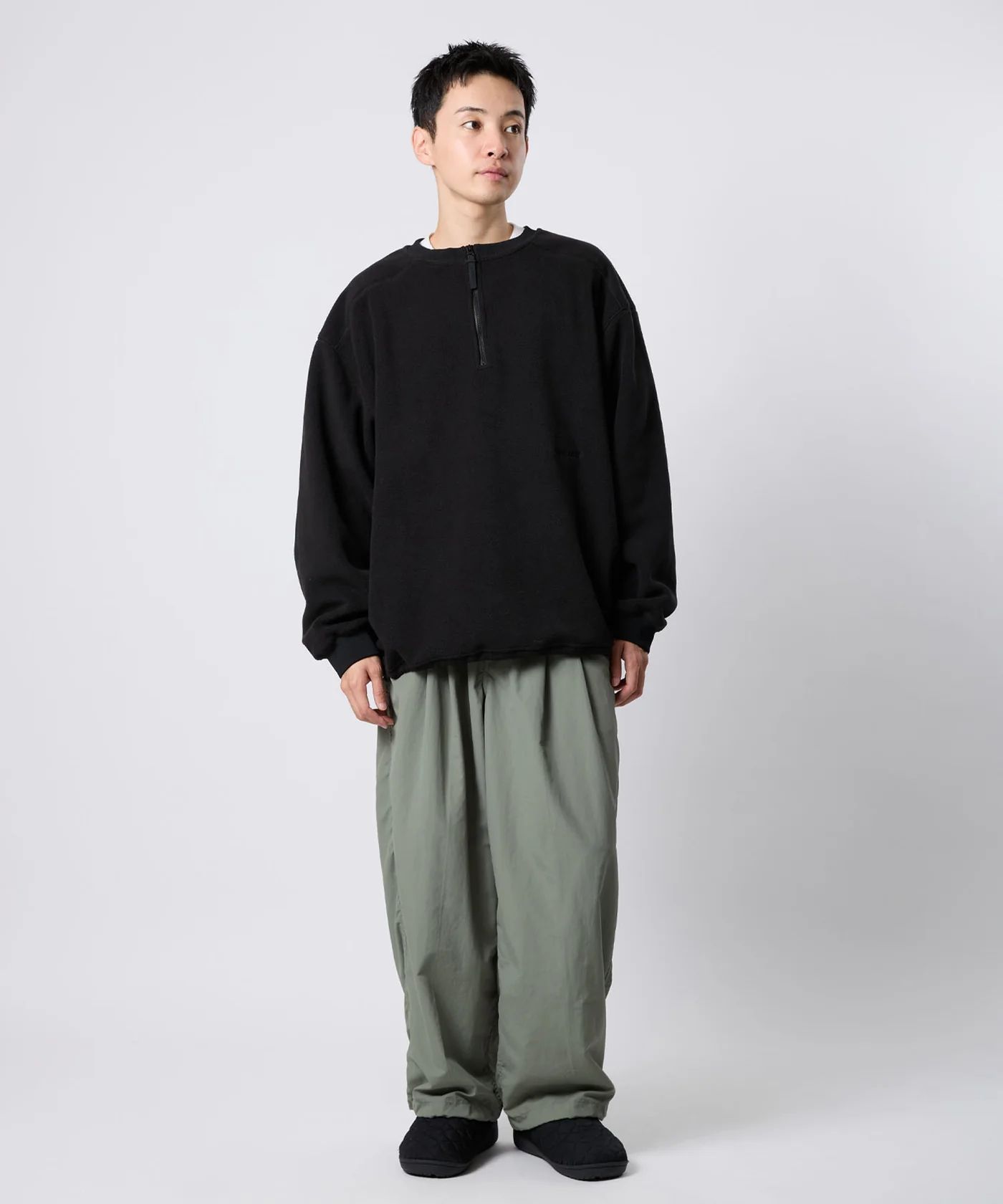 QUILT MOC SHOES / キルティング モックシューズ / ブラック / MTM-SS-0241-24-C
