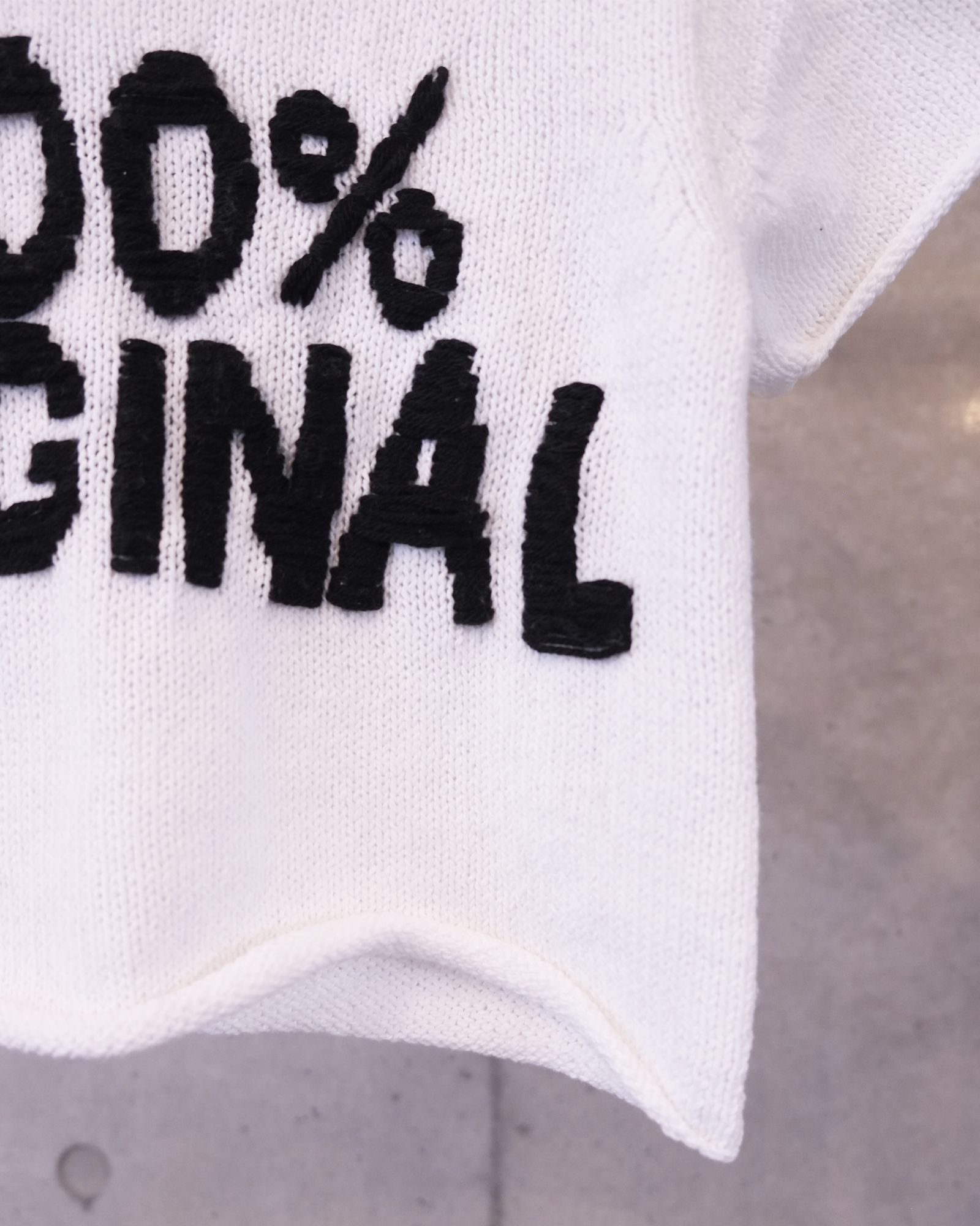 Message Tee / White"100%ORIGINAL"
