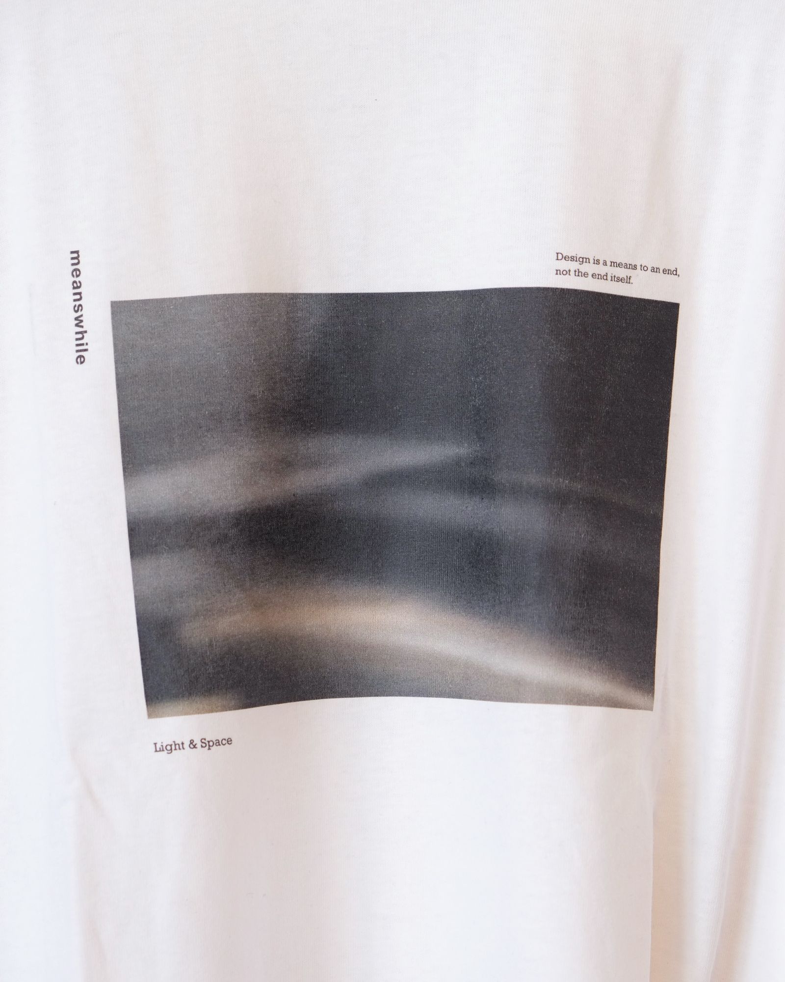 Abstract Photograph L/S Tee / ロングスリーブ Tシャツ / ホワイト / MW-CT26102