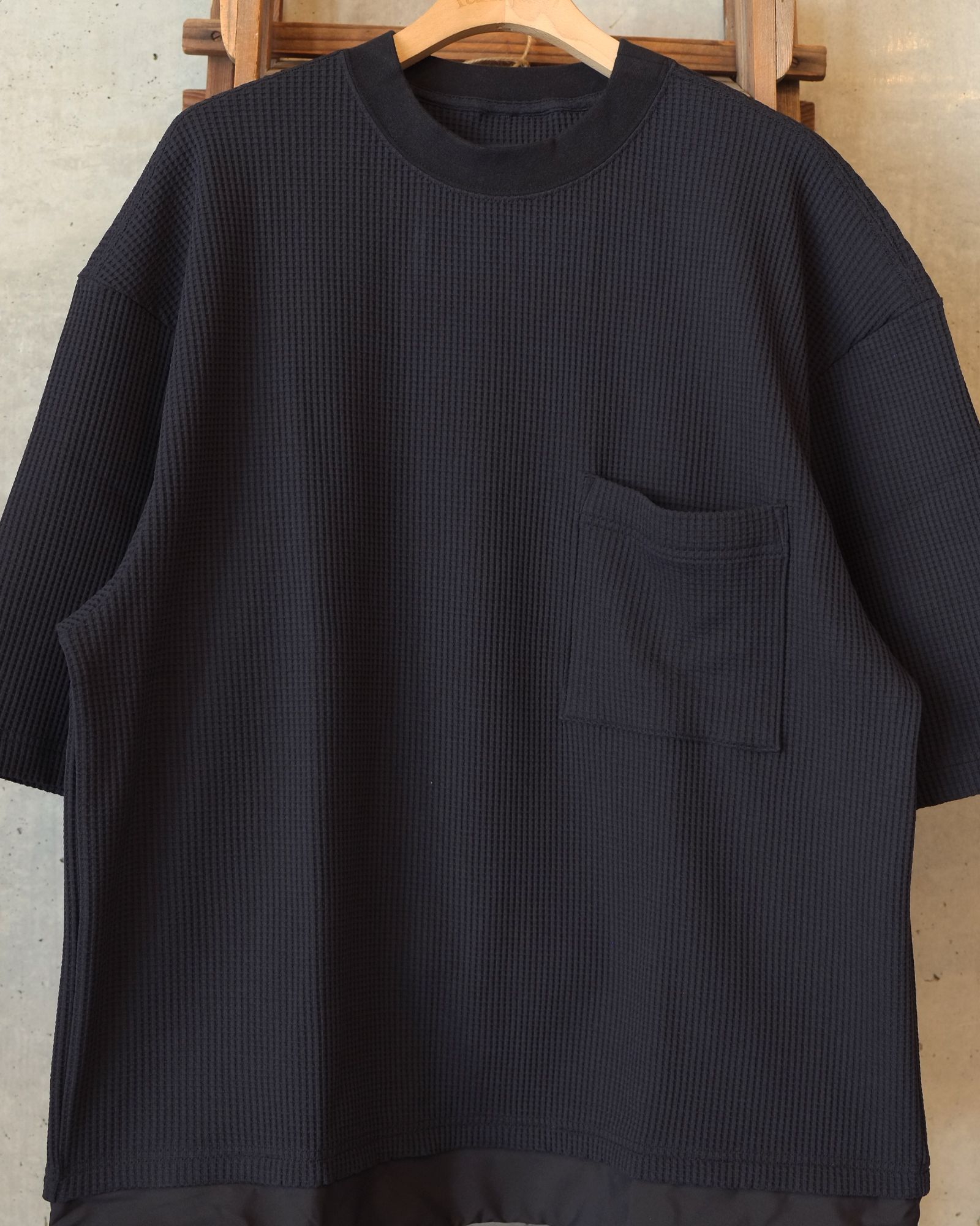 SOLOTEX Waffle S/S Tee / ショートスリーブTシャツ / ブラック /MW-CT26106