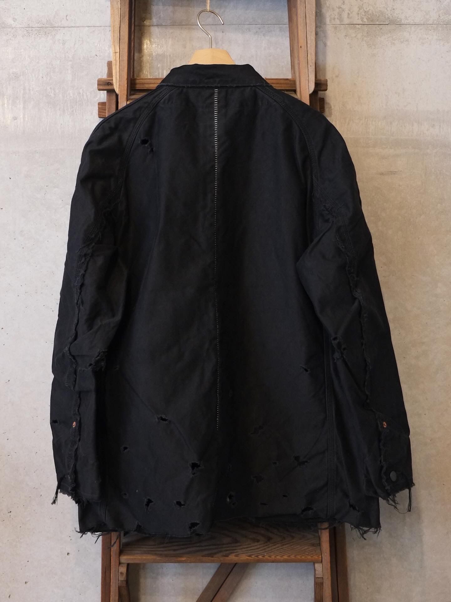 Chore Jacket With Damaged(PIGMENT DYED MOLESKIN)