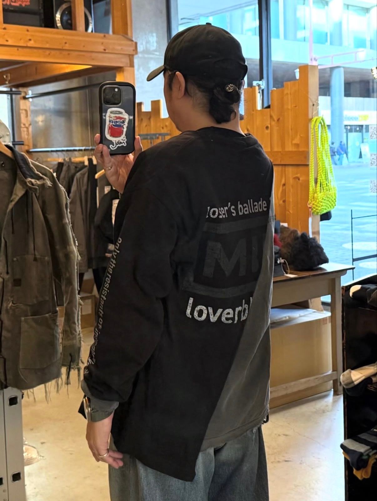 Bootleg Layered Crew Sweat(A MAN'S SHADOW)