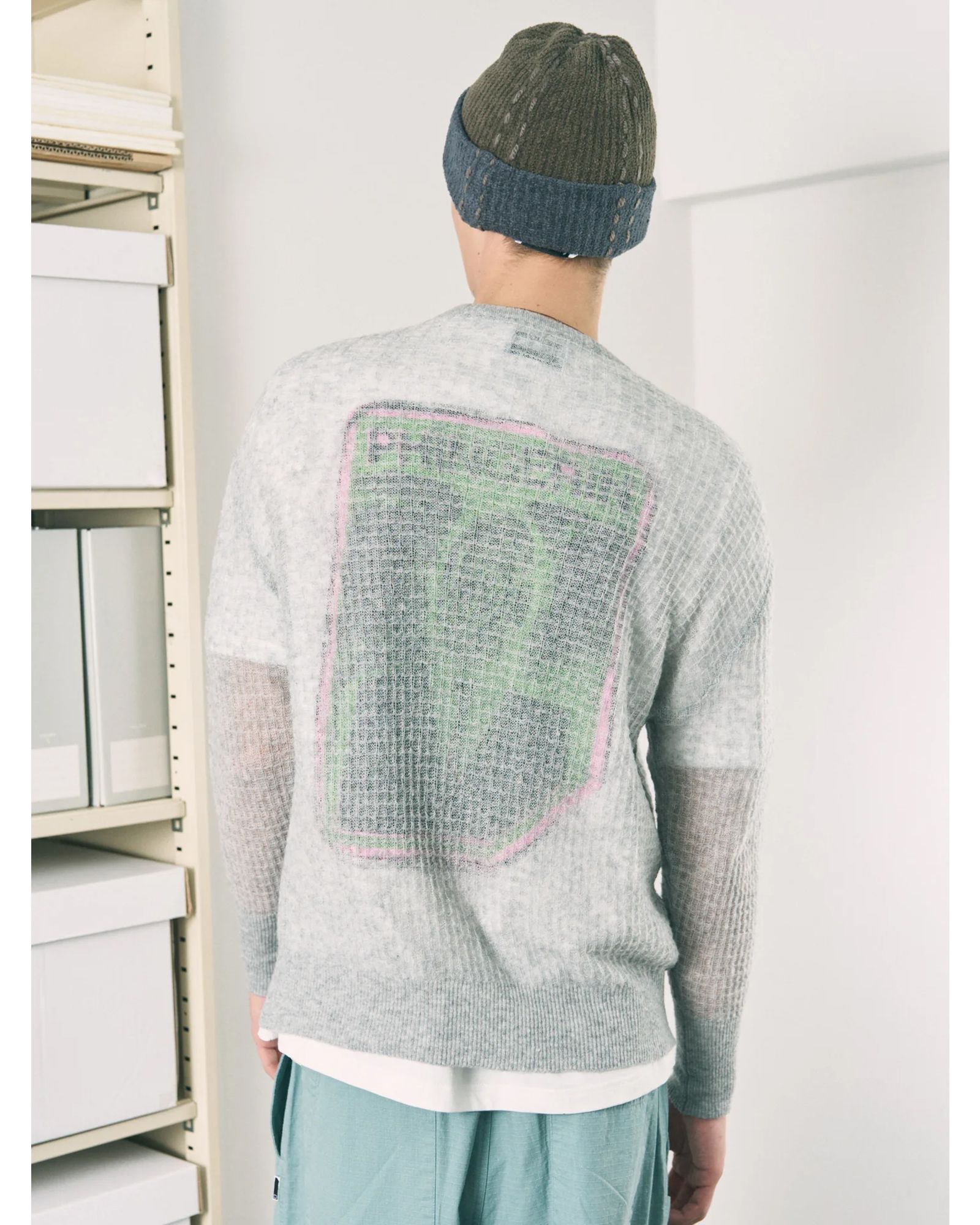 Aiy Merino Waffle Sweater / ニット / グレー / PD-262-KN-071