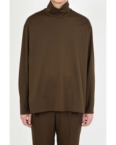 High Neck Long Sleeve Big T-Shirt