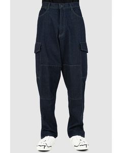 12oz Denim Shoe Flare Cargo Pants
