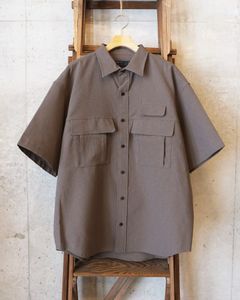 Breathable Linen Luggage S/S SH / ショートスリーブ シャツ / グレー / MW-SH26104