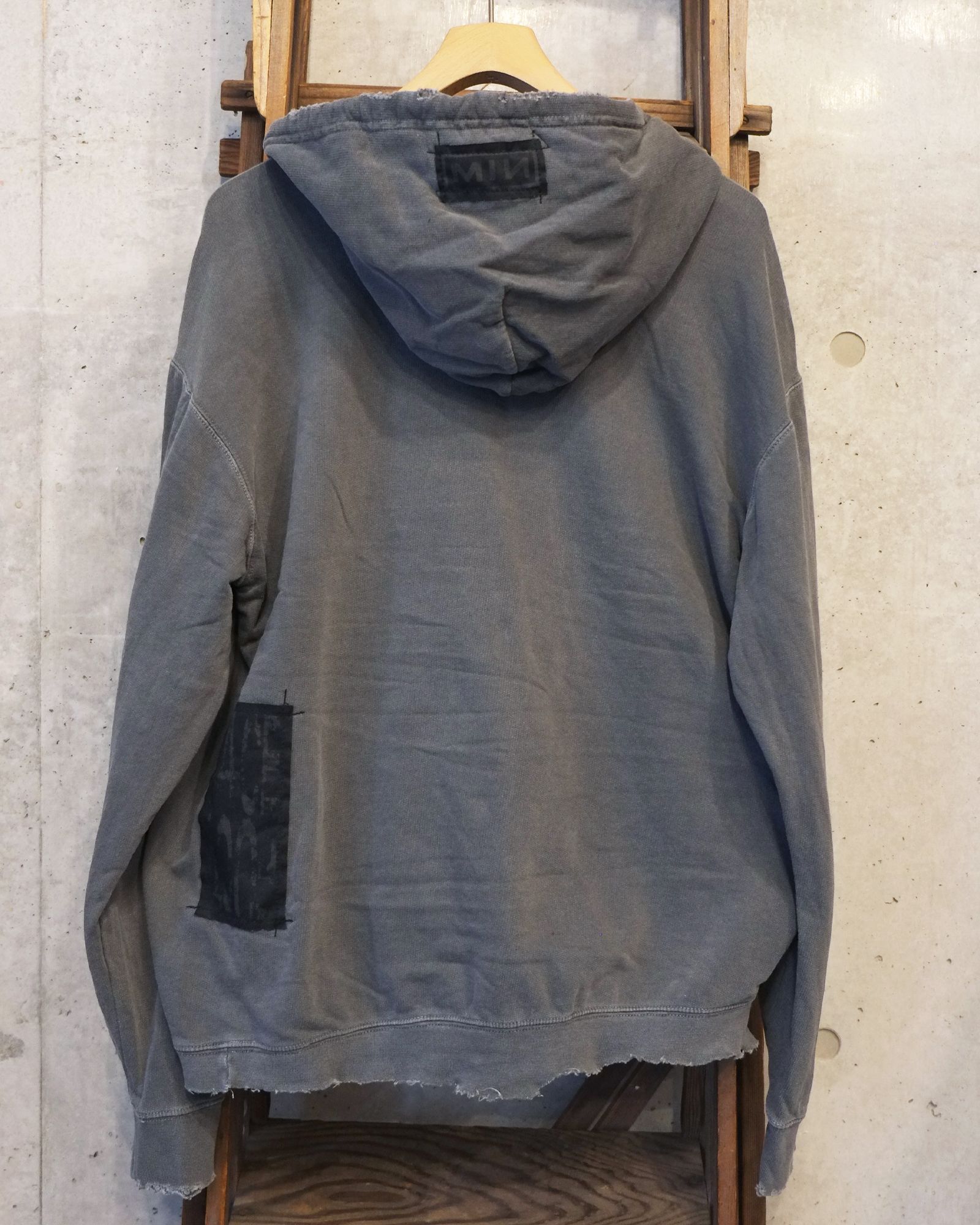 Bootleg Zip Up Hoodie With Patched(MIN) / ジップアップ パーカー / 10イヤーズ ブラック / M-P4-BG7