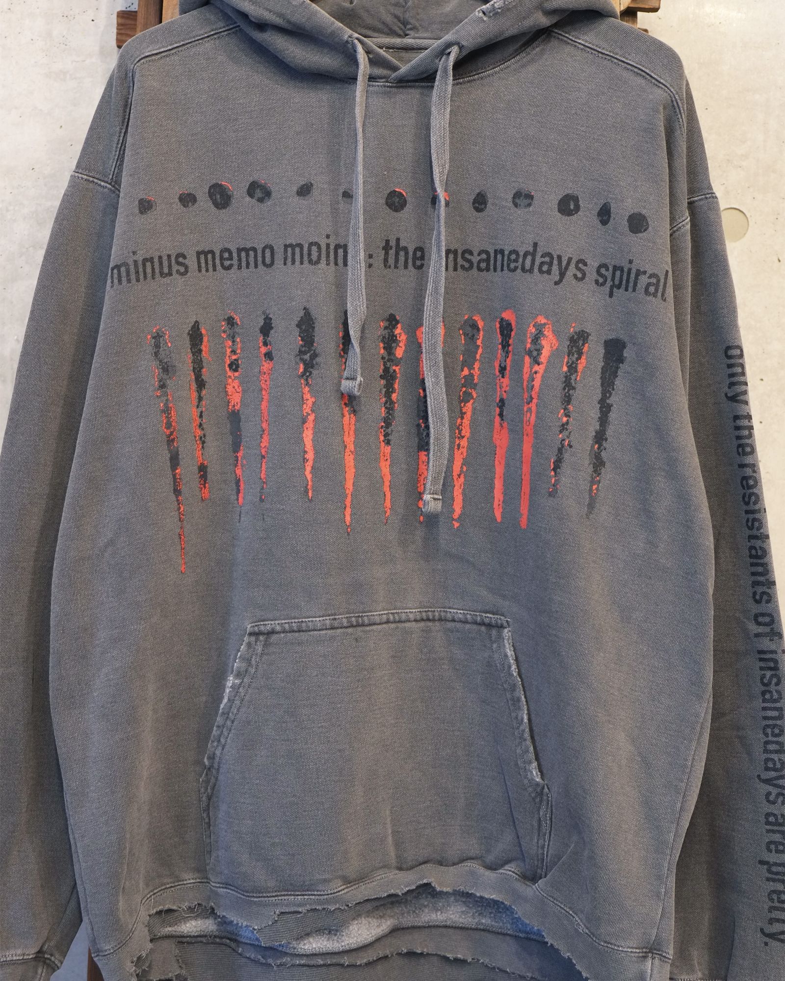 Bootleg Hoodie With Damaged(ERROR S) / パーカー / ブラック / M-P4-BG10