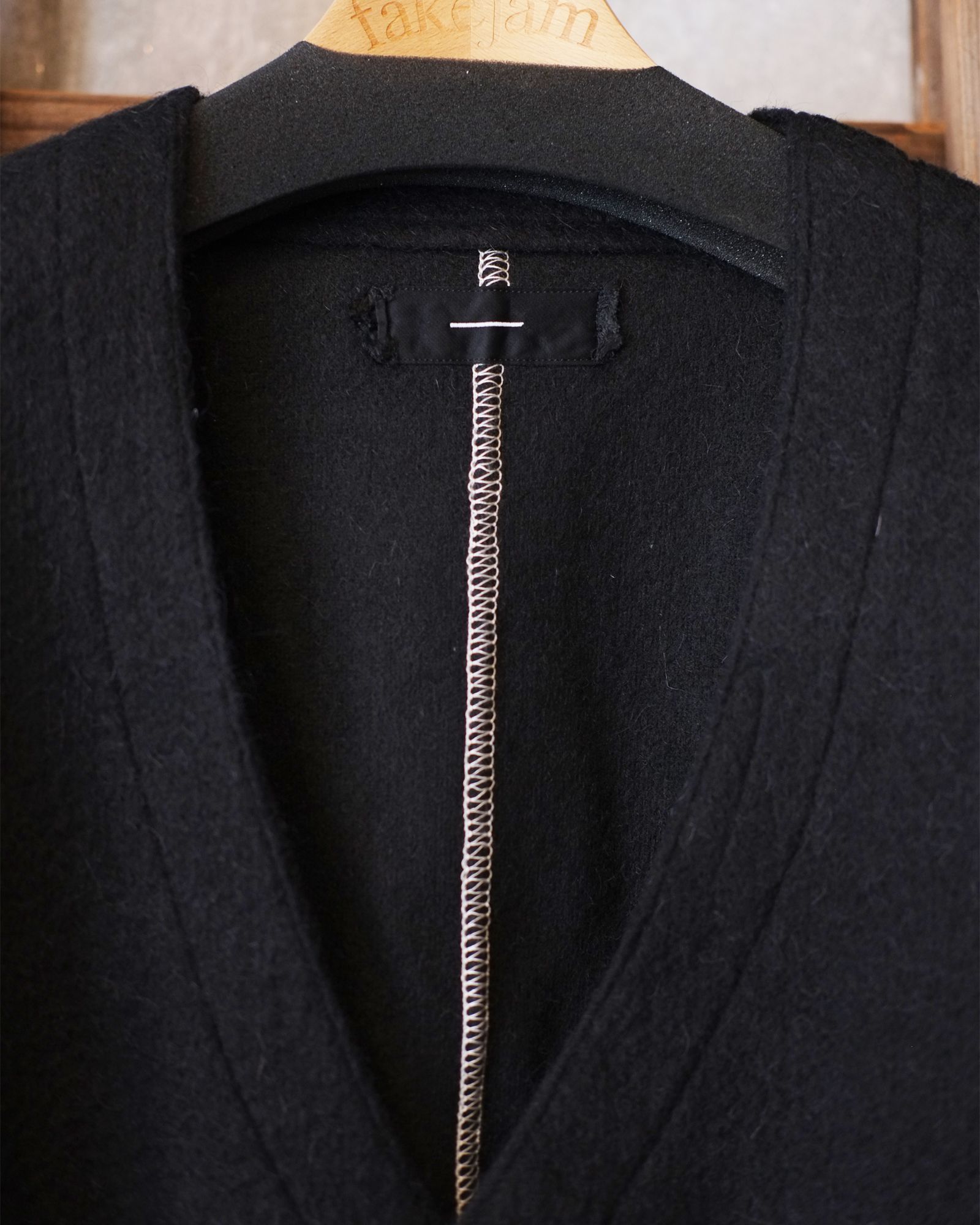 Cut Off 1B Cardigan(NEEDLE SHAGGY MOHAIR) / カーディガン / ブラック / M-P2-KW6