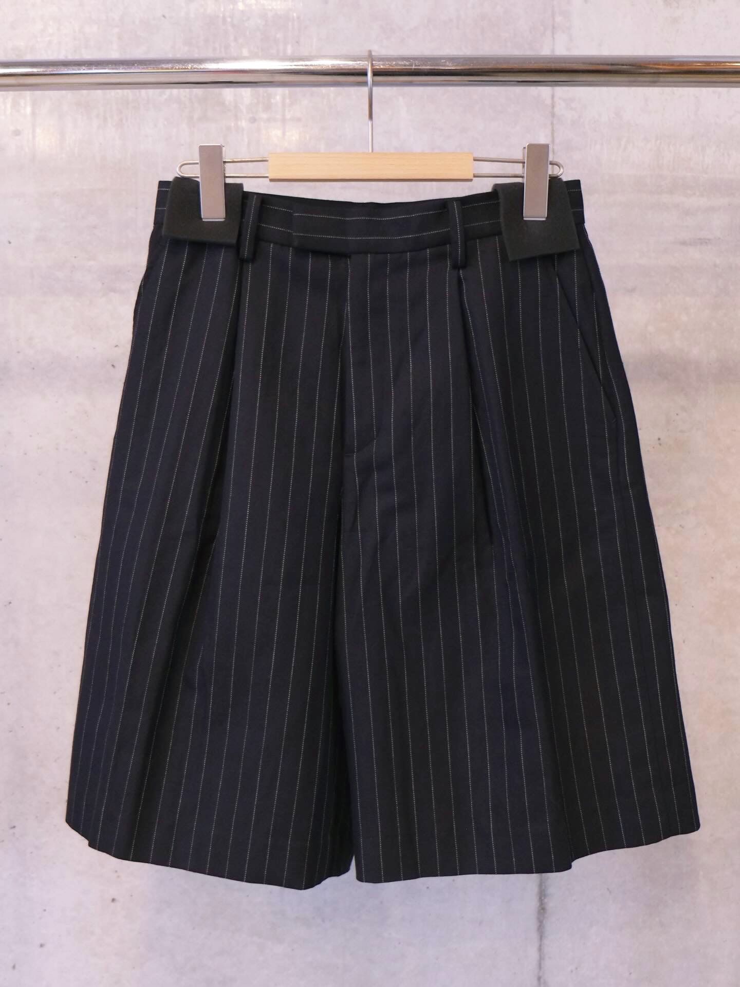 Stripe Wide Harf Trousers