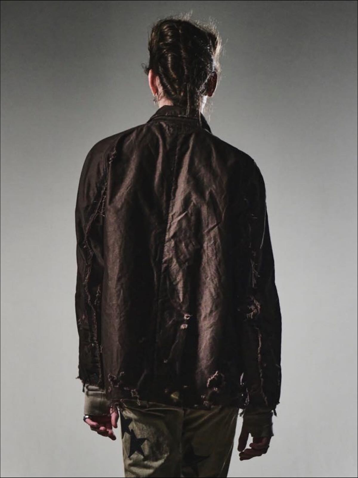 Chore Jacket With Damaged(PIGMENT DYED MOLESKIN)