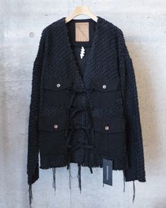 Lupe Denim Grunge Cardigan