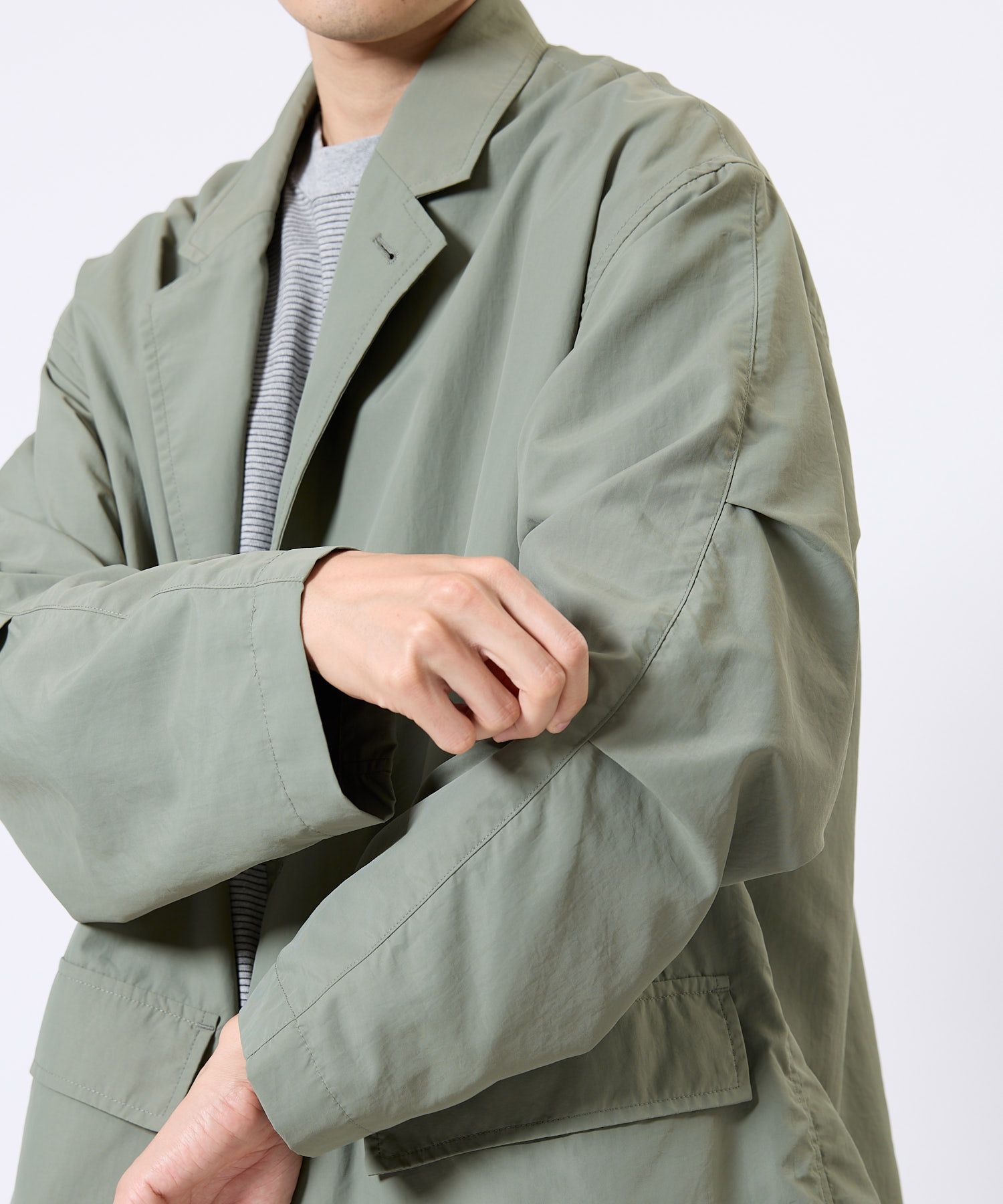 Supplex® DAILY LOOSE 2B JACKET / ルーズ 2Bジャケット / グレー / MTM-JK-0384-26-C