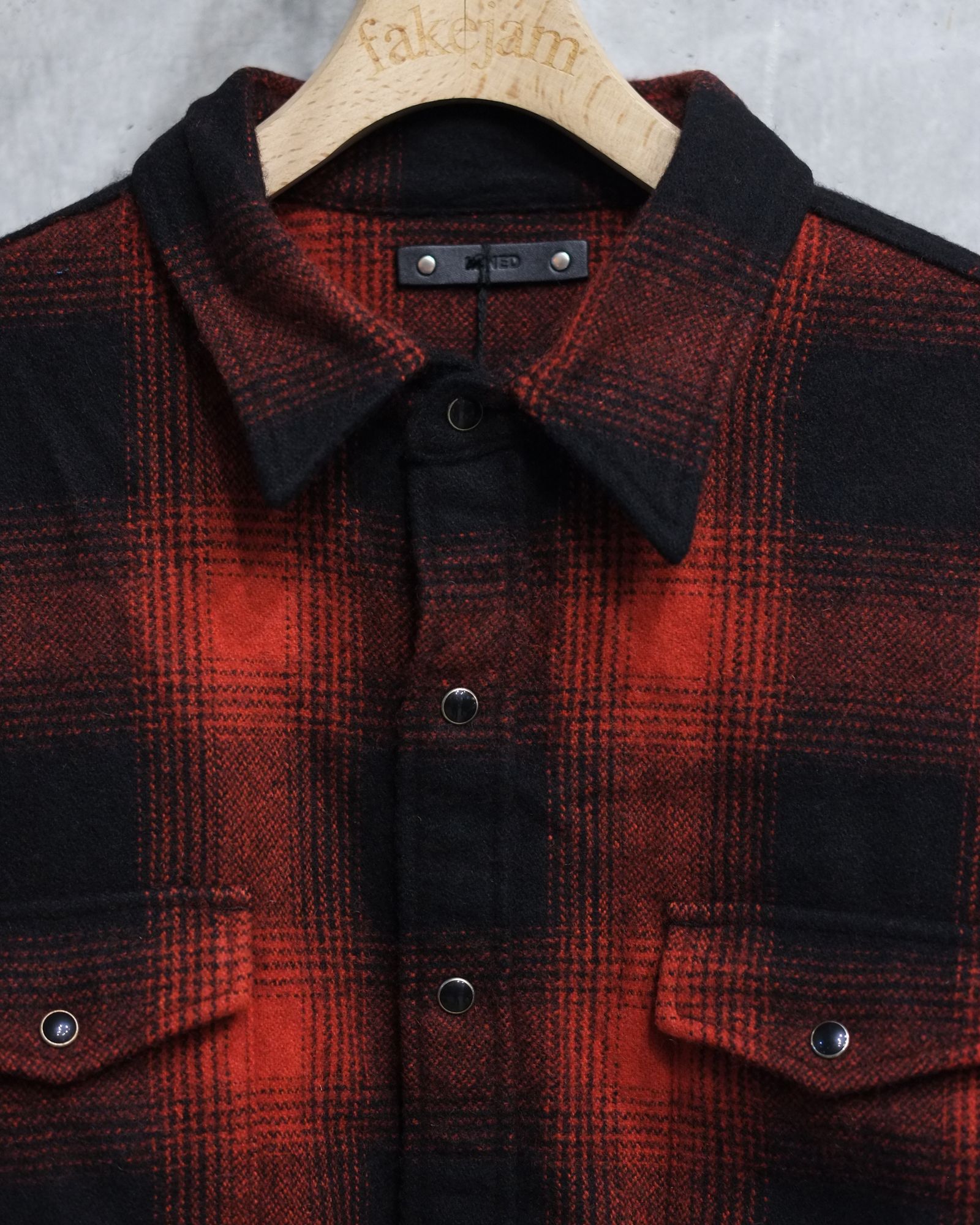 Ombre Check Flannel RF Western SH