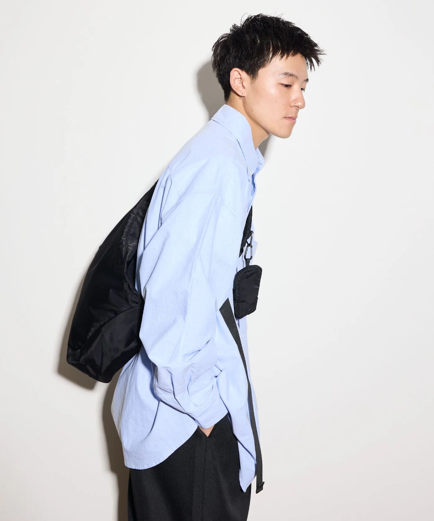 POUCH SHOULDER BAG / ポーチ ショルダーバッグ / ブラック / MTM-BG-0177-23-C