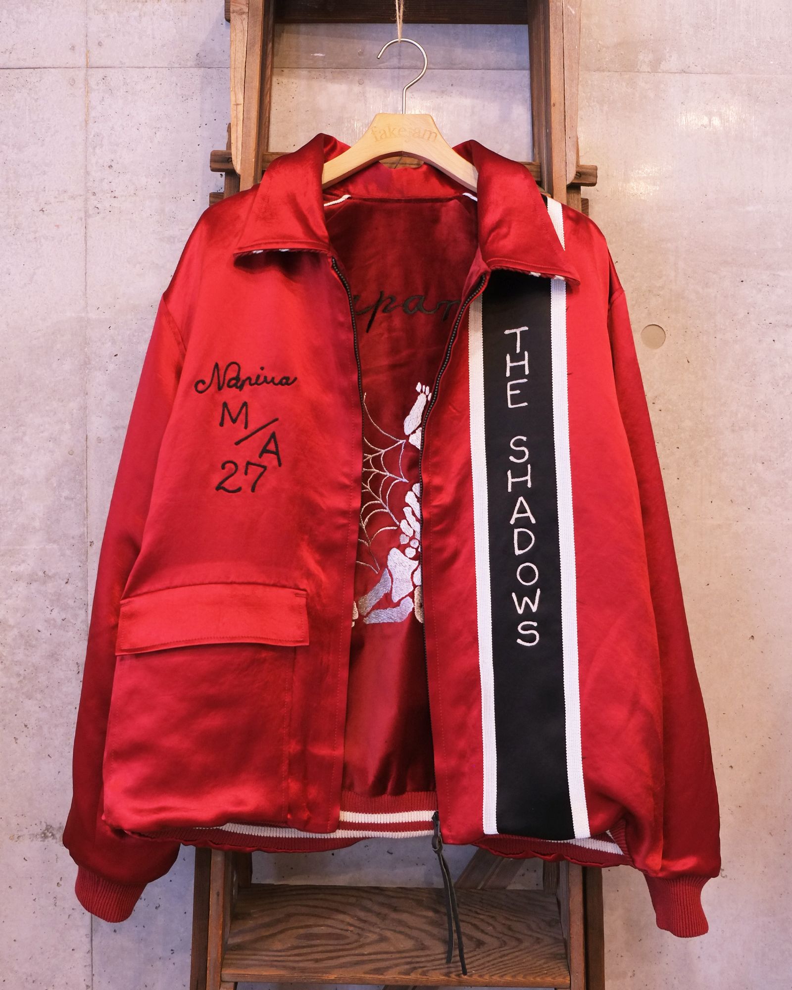 MINUS x A PUZZLING HOME Souvenir Racing Jacket(TWO FACE) / スカジャン レーシングジャケット / ワイン / M-P4-XA1
