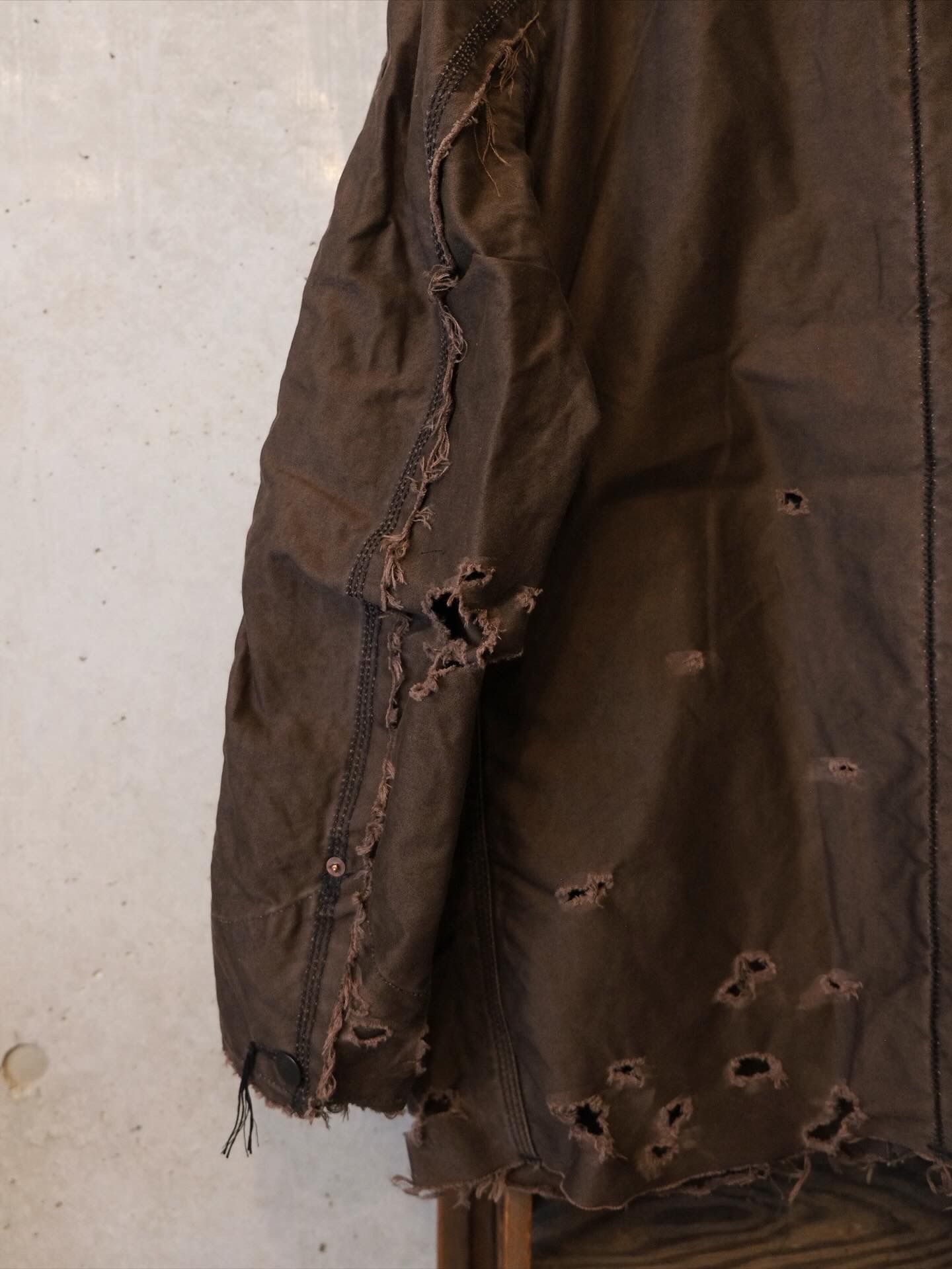 Chore Jacket With Damaged(PIGMENT DYED MOLESKIN)
